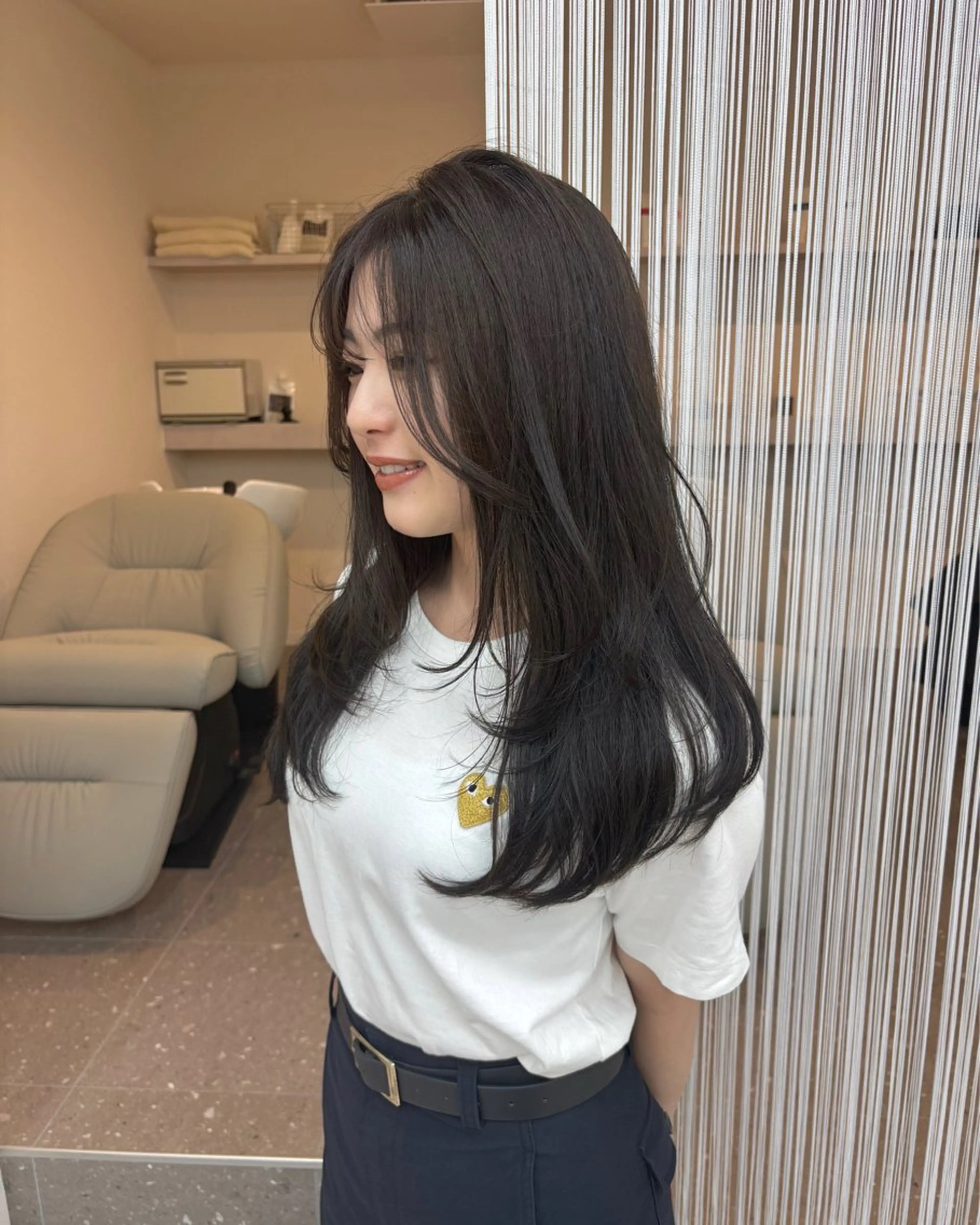 ロング カラー カット ヘアカラー トリートメント ヘッドスパ 広島/ヘアセット /ベージュ/わかなのヘアスタイル