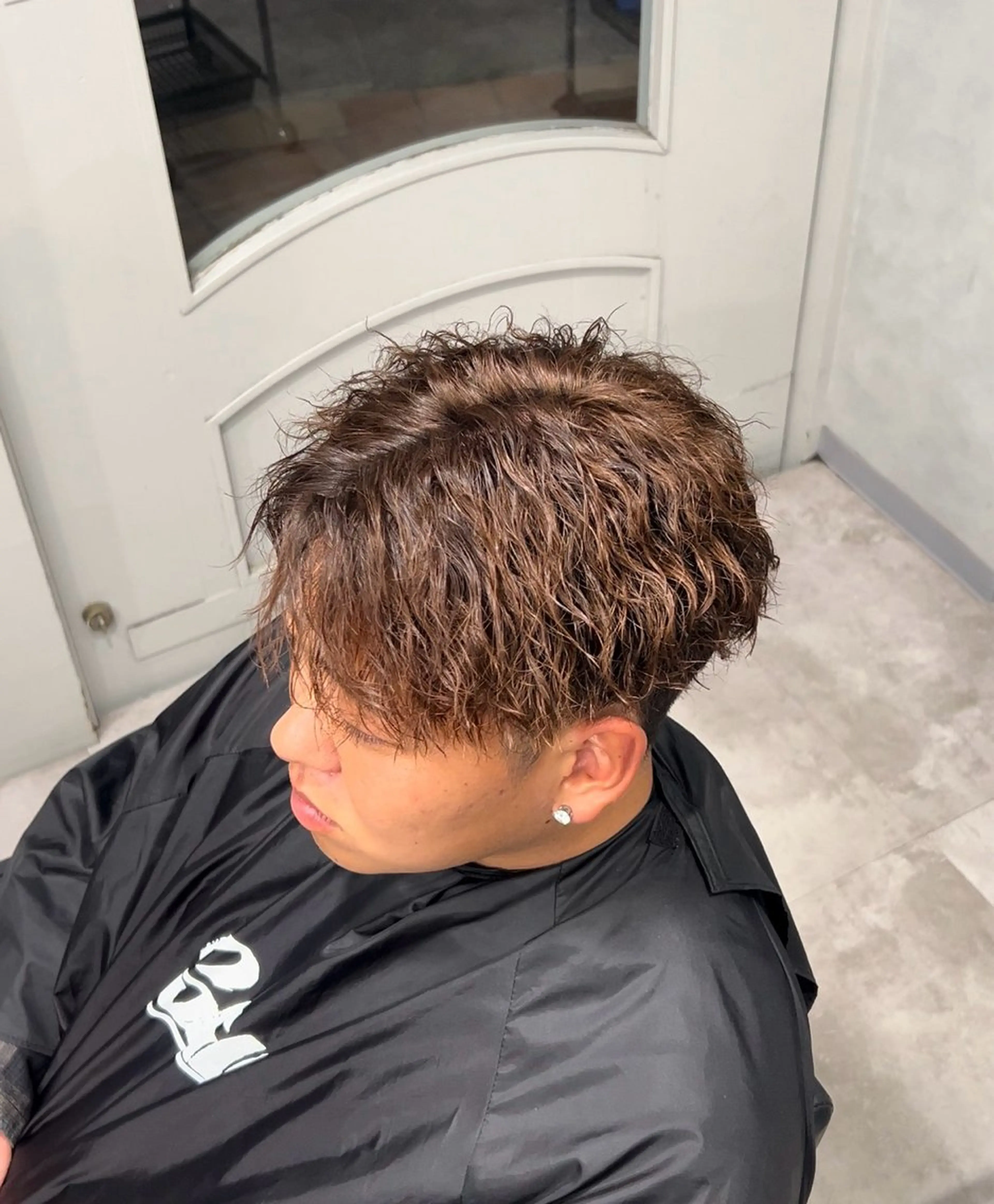 パーマ メンズ メンズパーマ 春島 翼のヘアスタイル