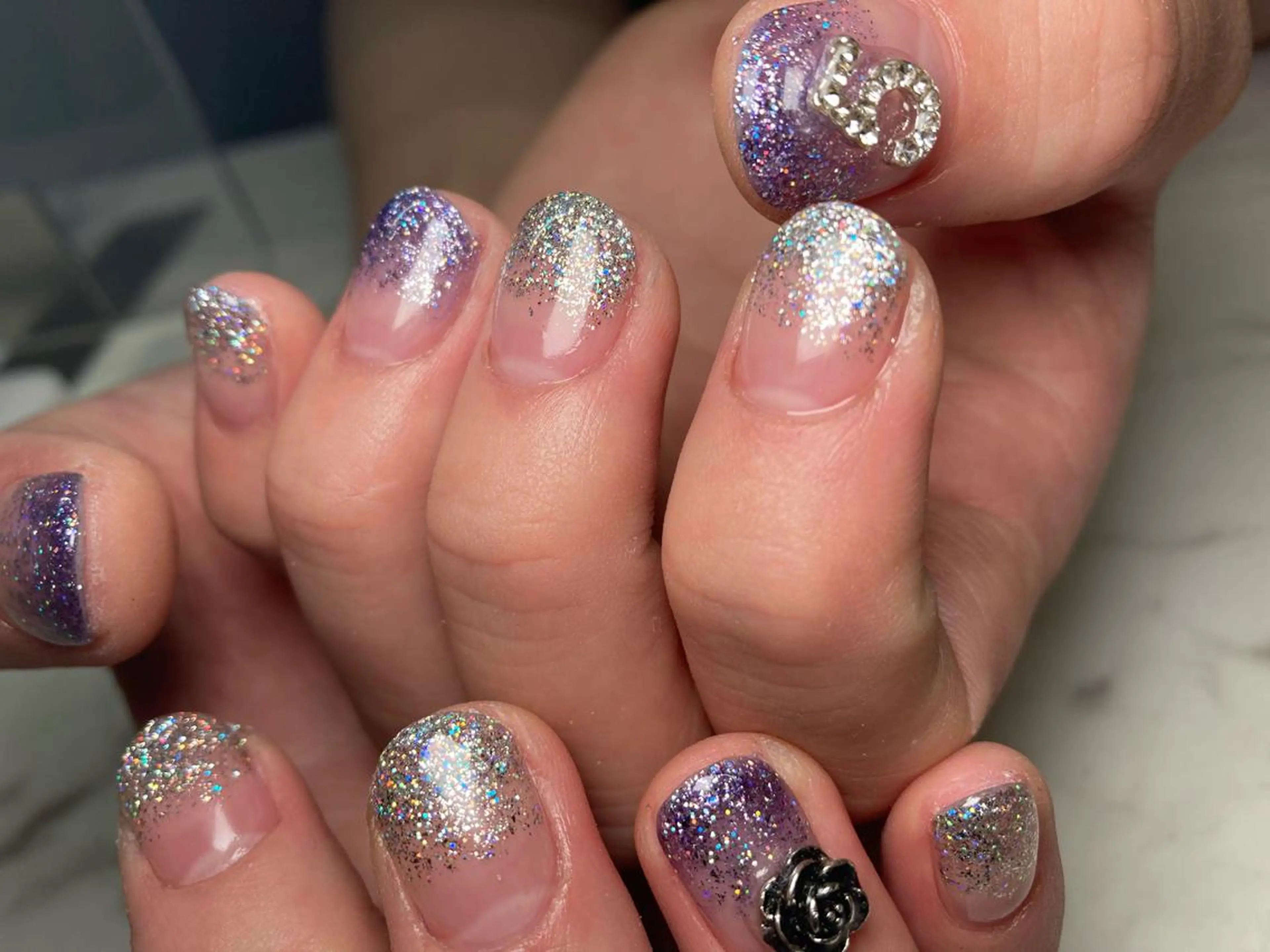 ※Hand※ラメグラデーション••••••¥4200の写真