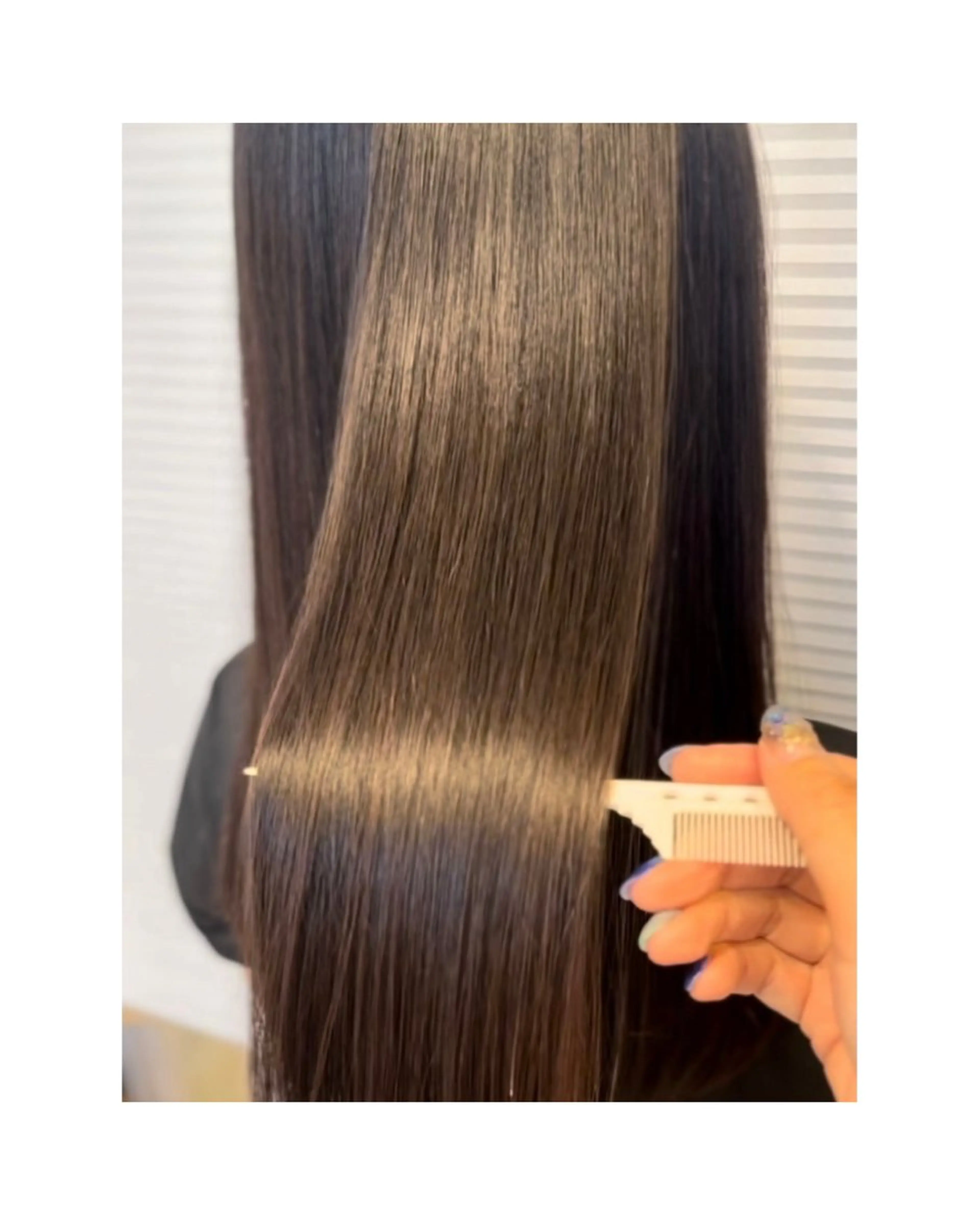 ロング 縮毛矯正 Jura／ レイヤーカットのヘアスタイル