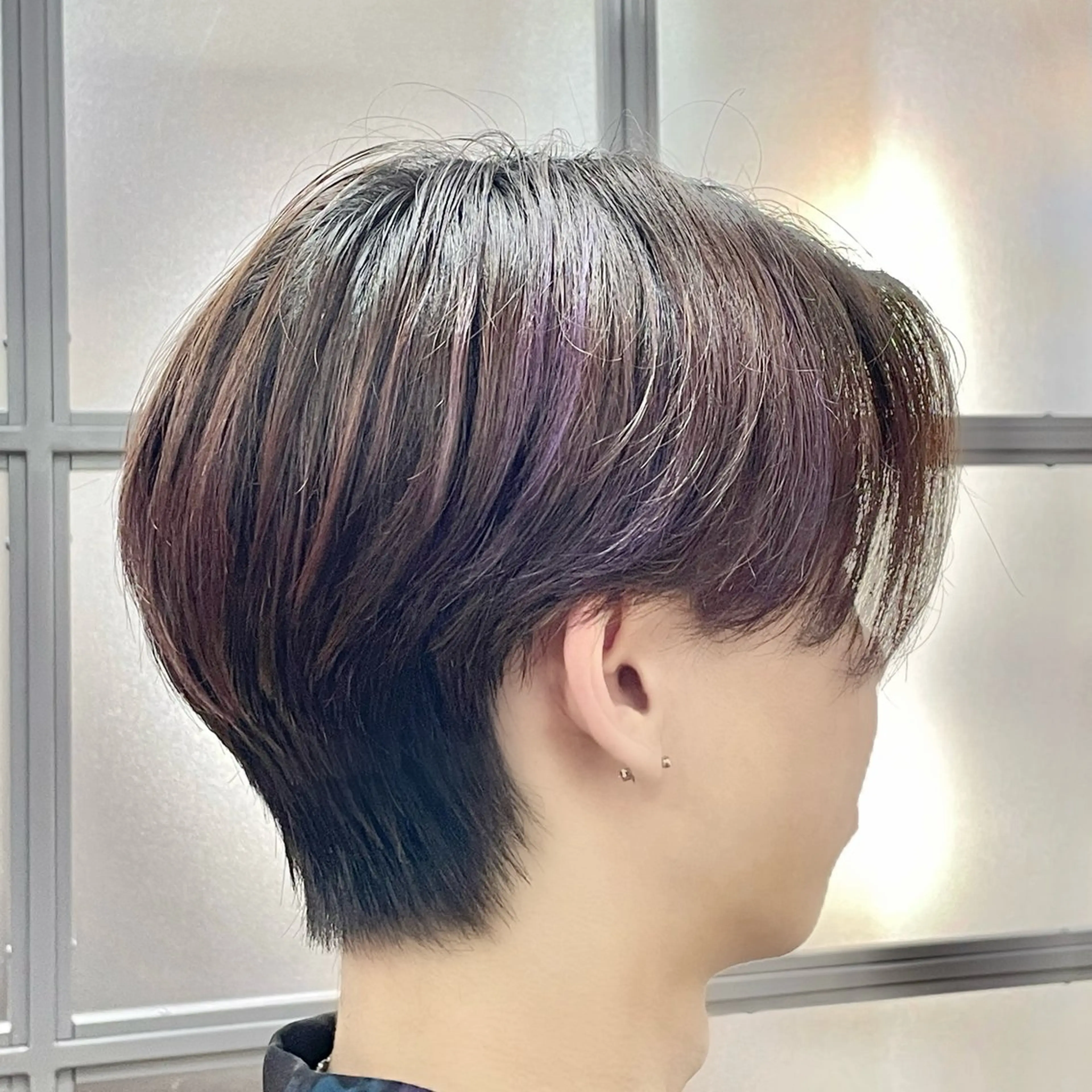 ミディアム パーマ メンズ センターパート メンズ特化 / SHINのヘアスタイル