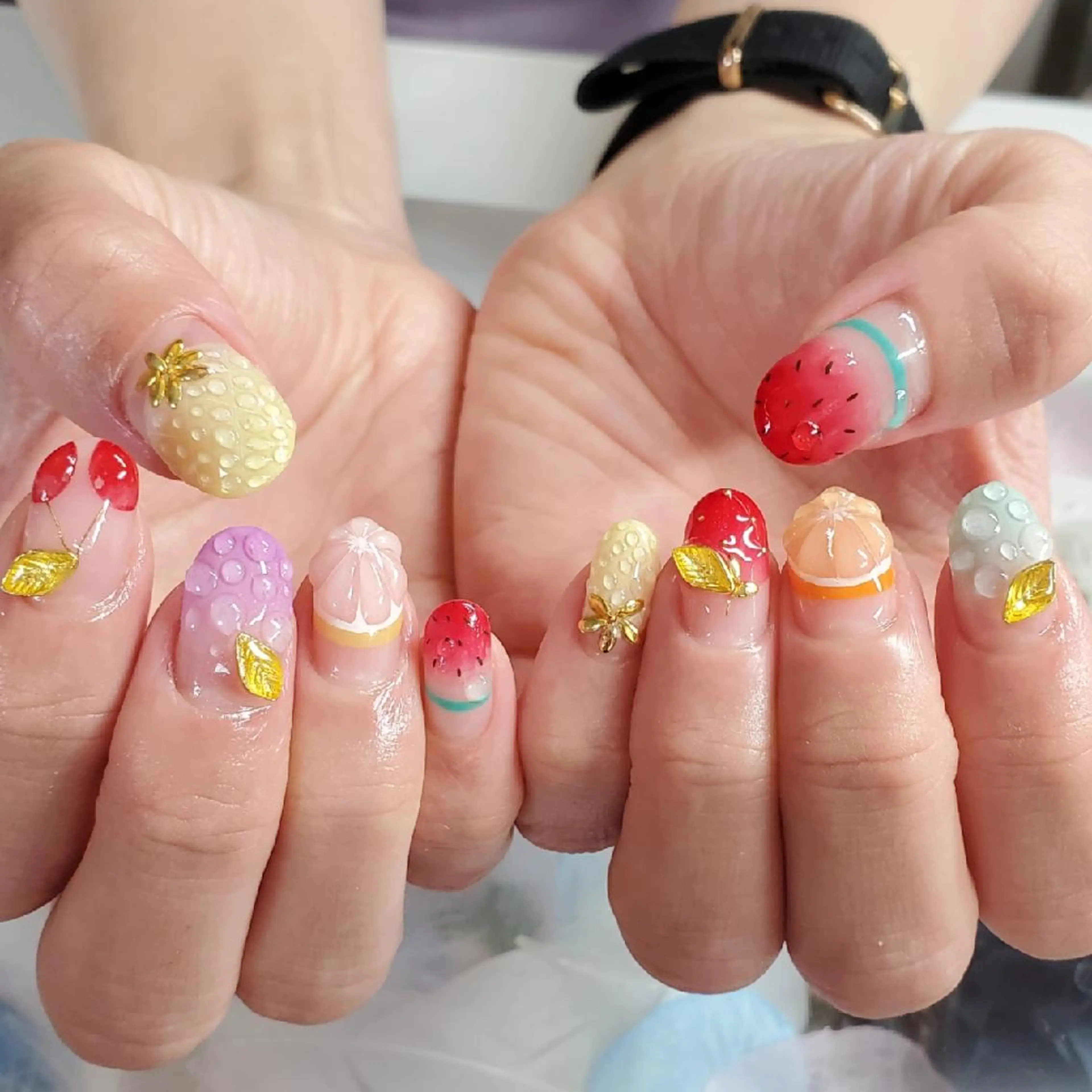 ネイル アートネイル ジェルネイル おで@ oderi_nailのネイルデザイン