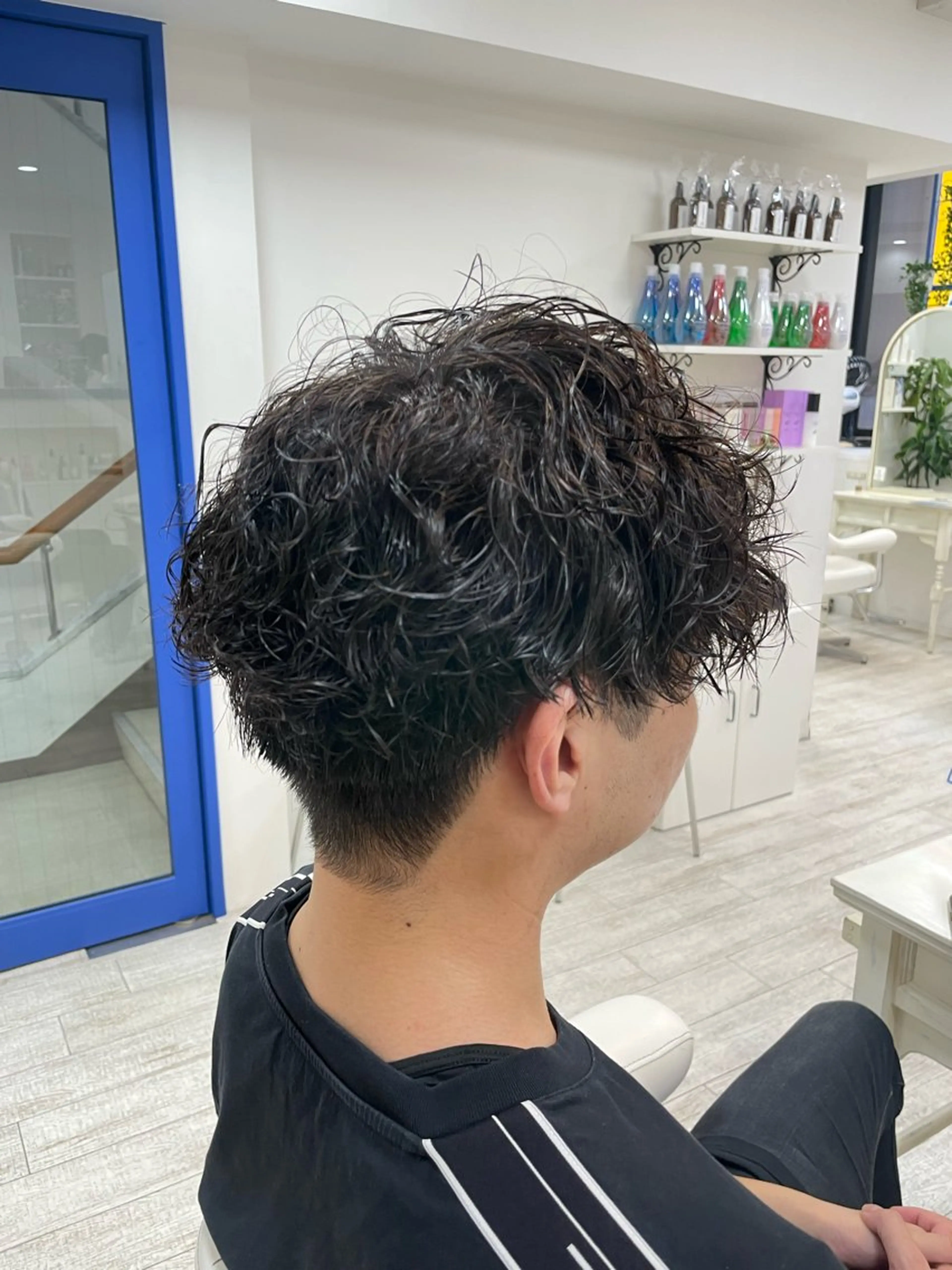 ショート カット パーマ 新籾 尚哉のヘアスタイル