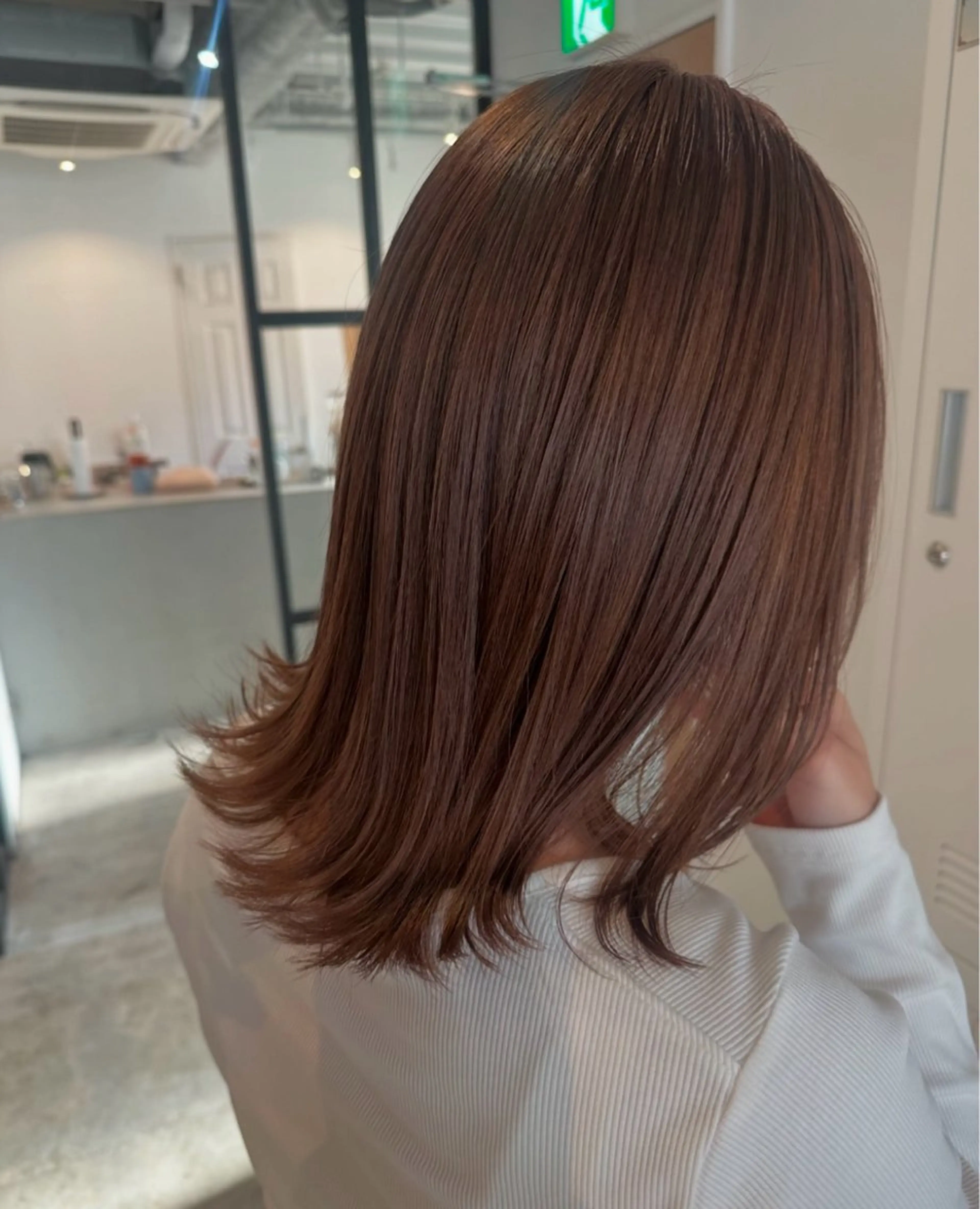 セミロング カラー ベージュカラー カット ヘアカラー トリートメント 中目黒🌼 🌼ハナのヘアスタイル