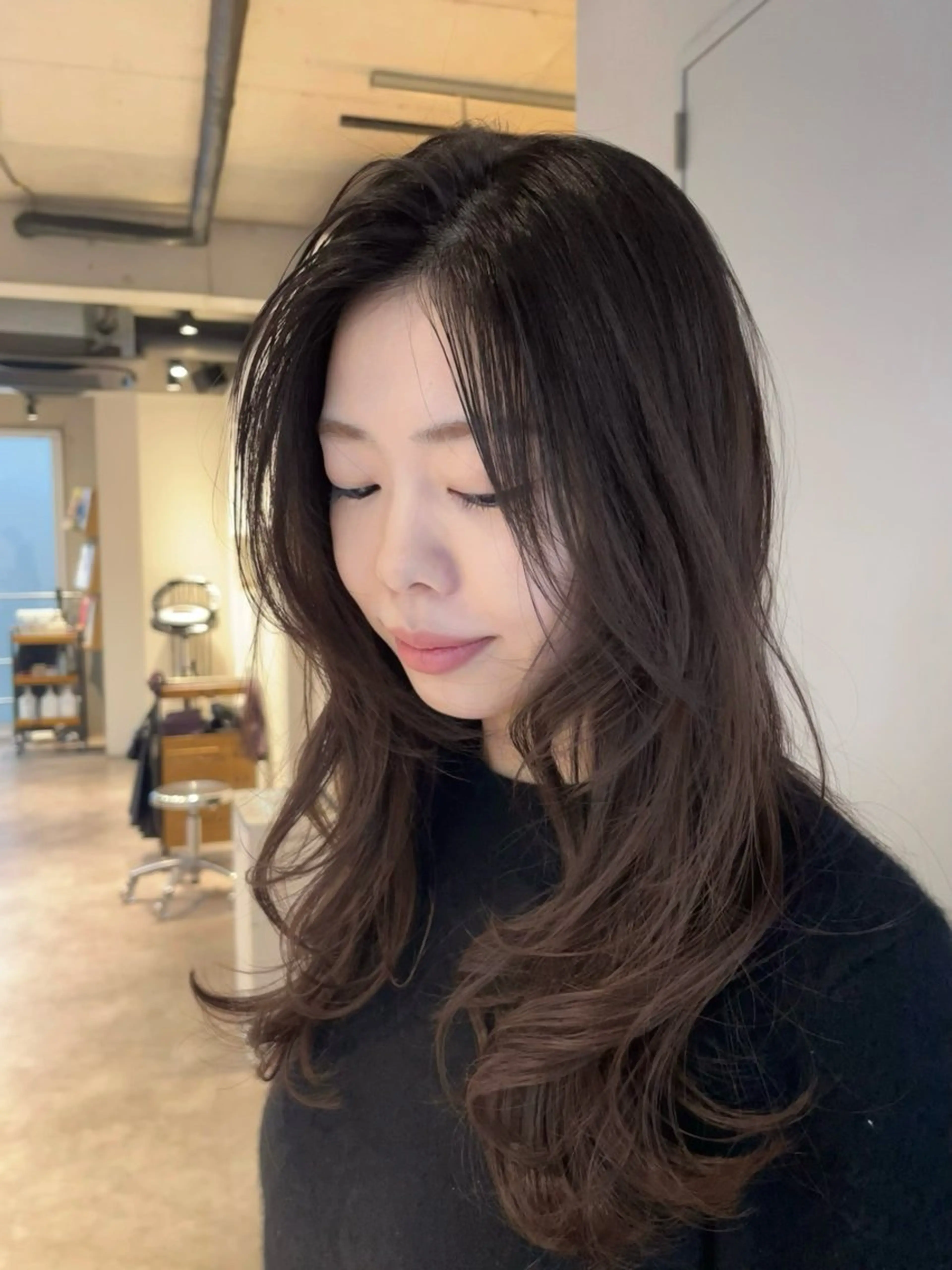 ロング レイヤーカット davin中目黒 KATOのヘアスタイル