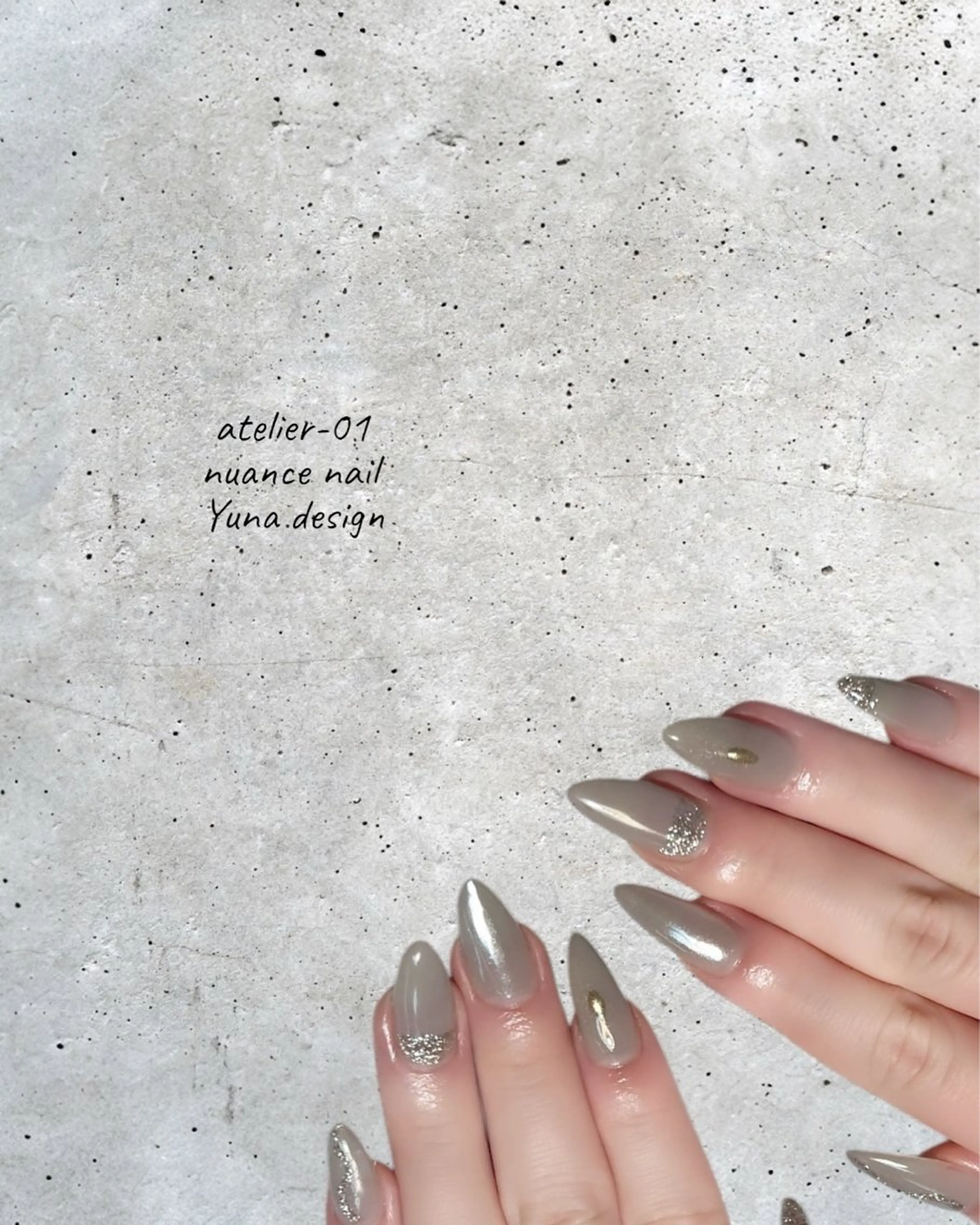 ネイル アートネイル 冬ネイル ハンドネイル 🩵atelier- 01 優奈🩵のネイルデザイン