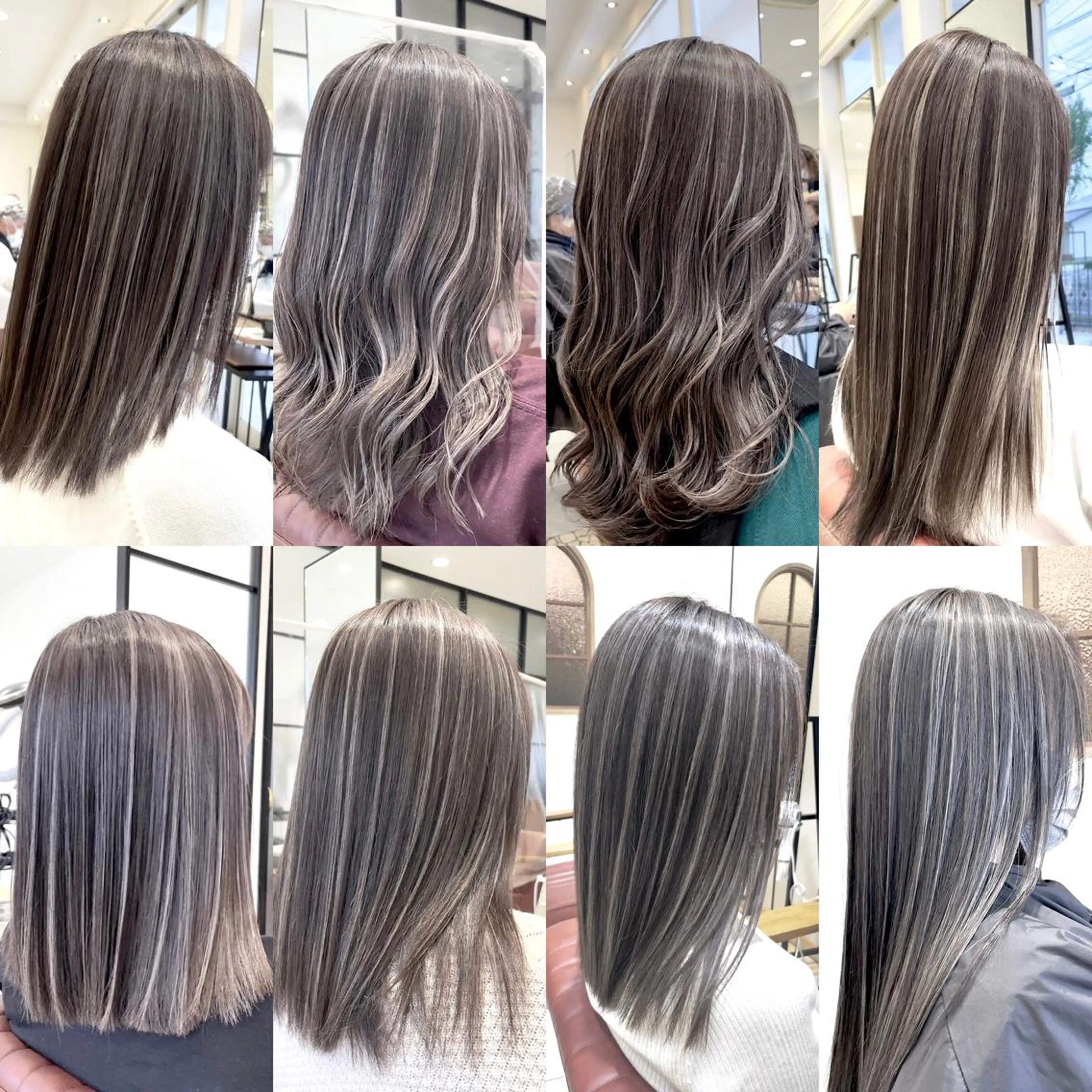 ☆脱白髪染めハイライト【⭐️オシャレに白髪をぼかしたい、染めたい方必見！！馴染ませ​〜​くっきりまで】の写真