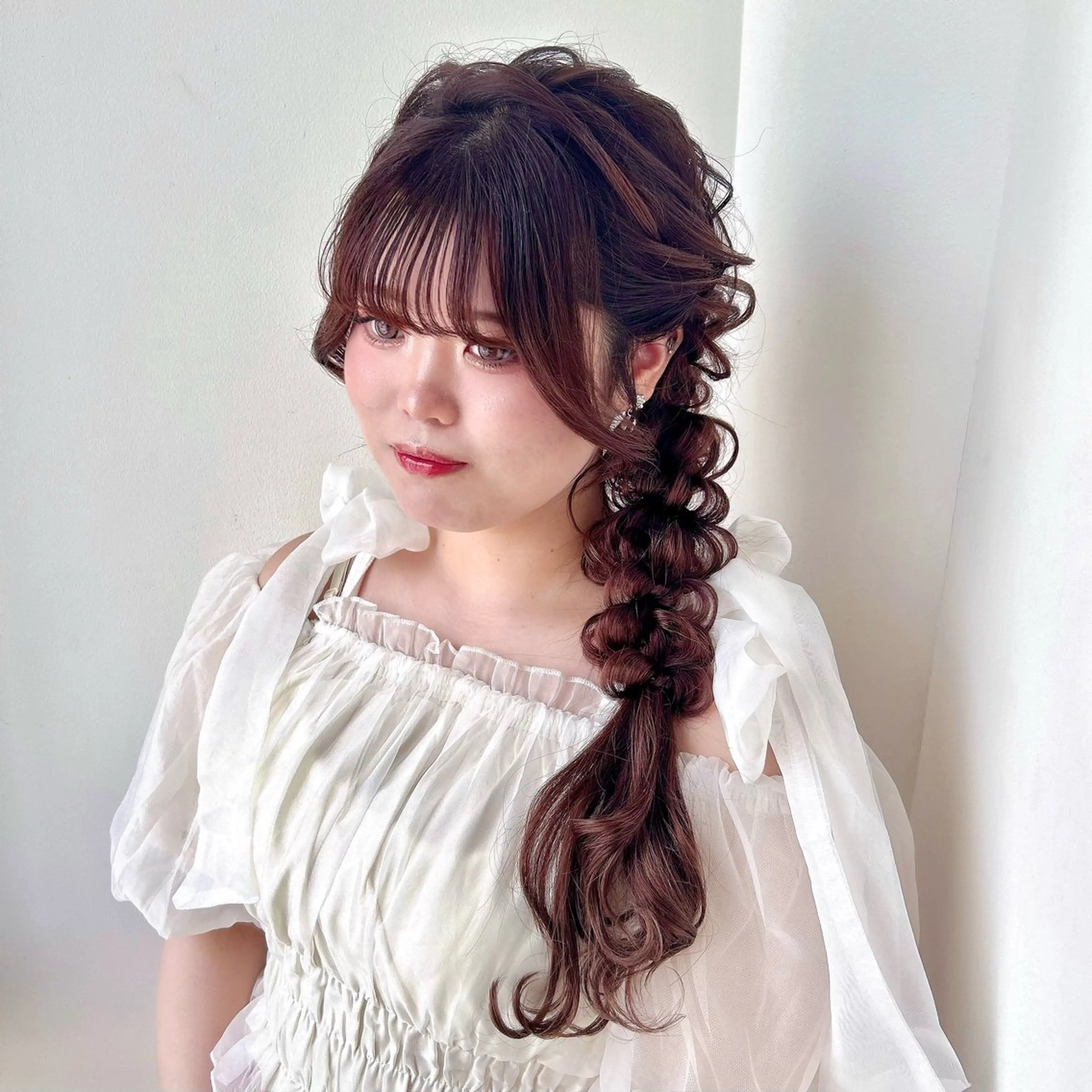 ロング ヘアアレンジ ヘアセット レイヤー/nail COCOROのヘアスタイル