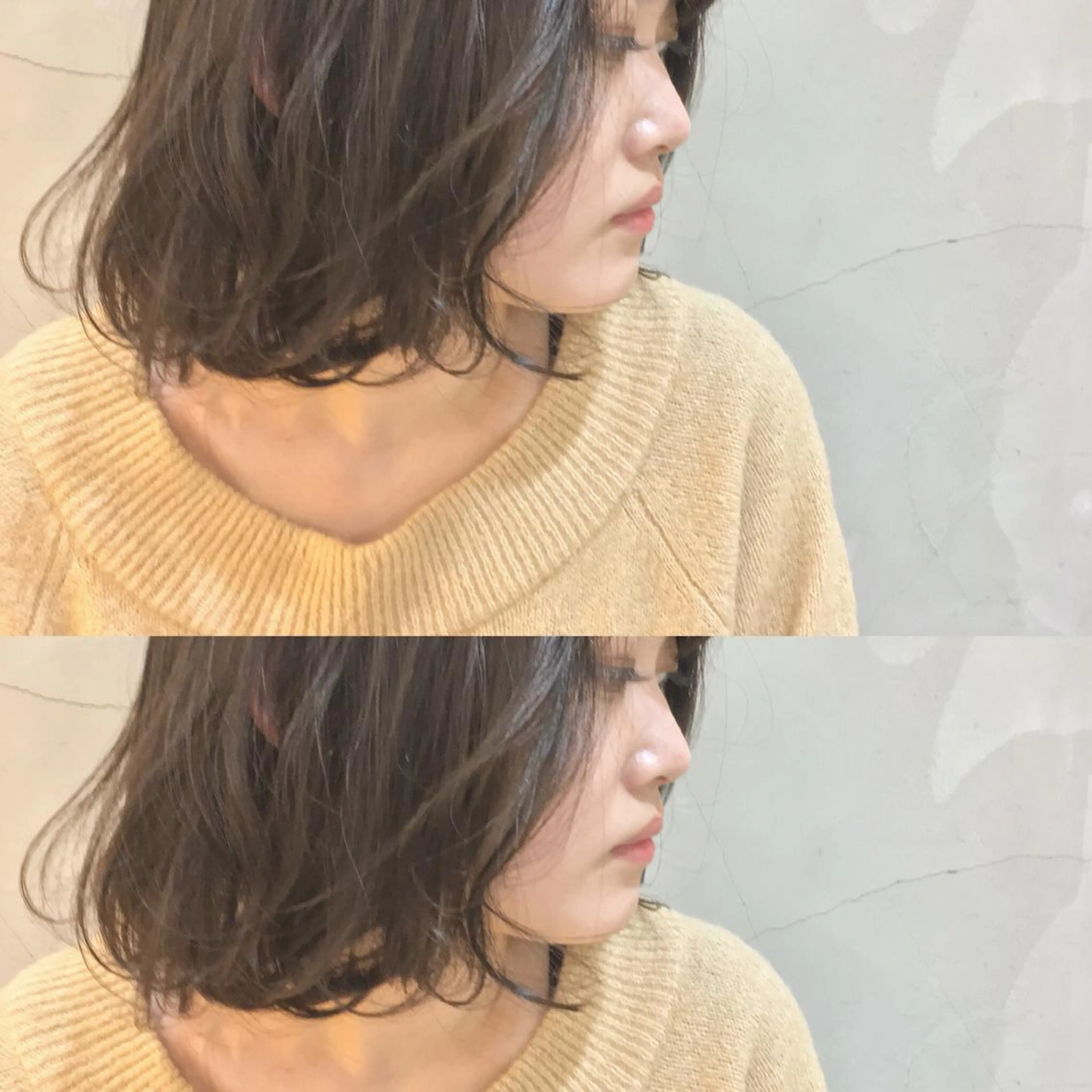 ミディアム 金子 歩実のヘアスタイル