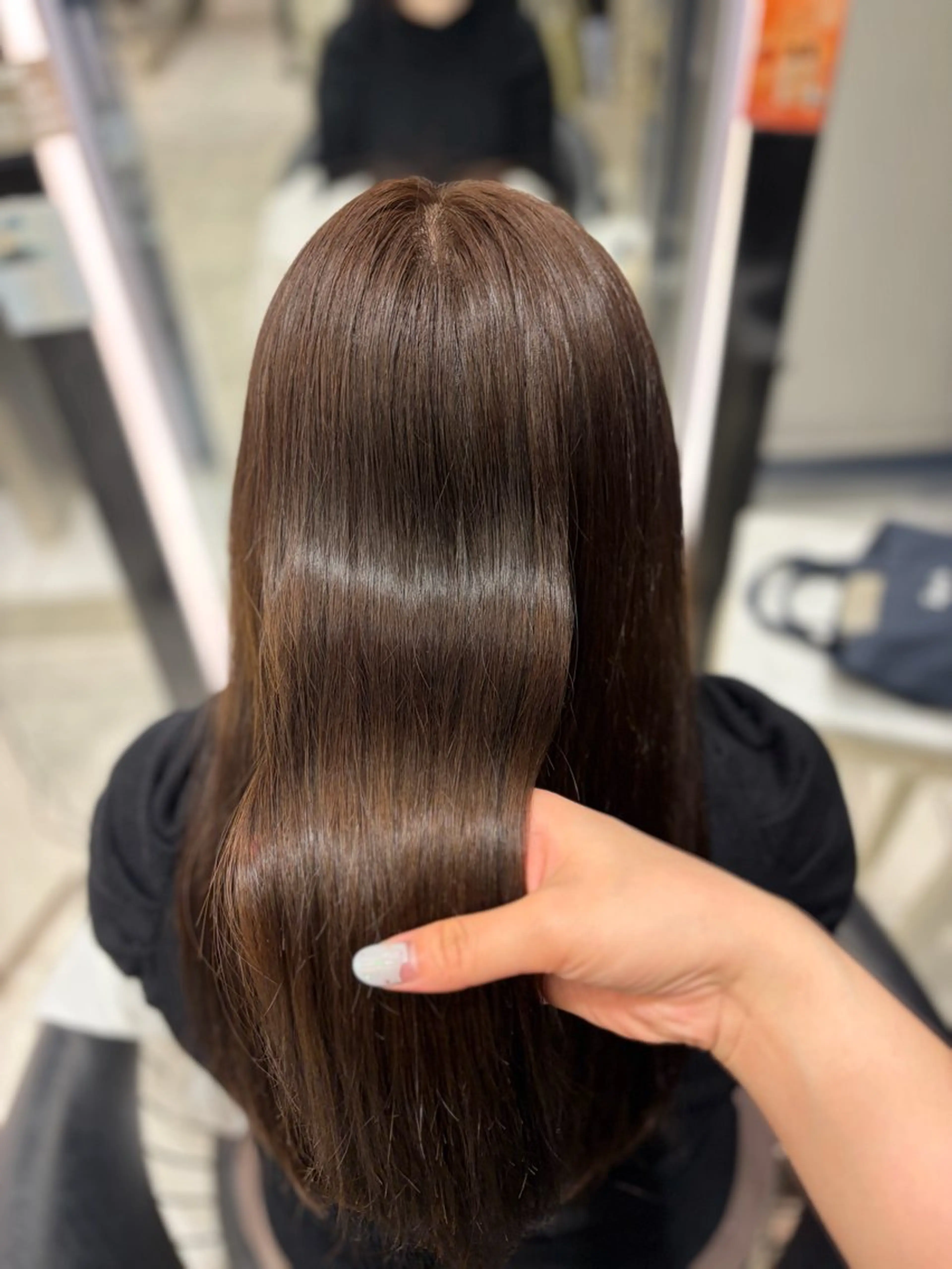 ロング パーマ ストレートパーマ 縮毛矯正 🌸銀座No.1パー マ🌸いでいあやのヘアスタイル