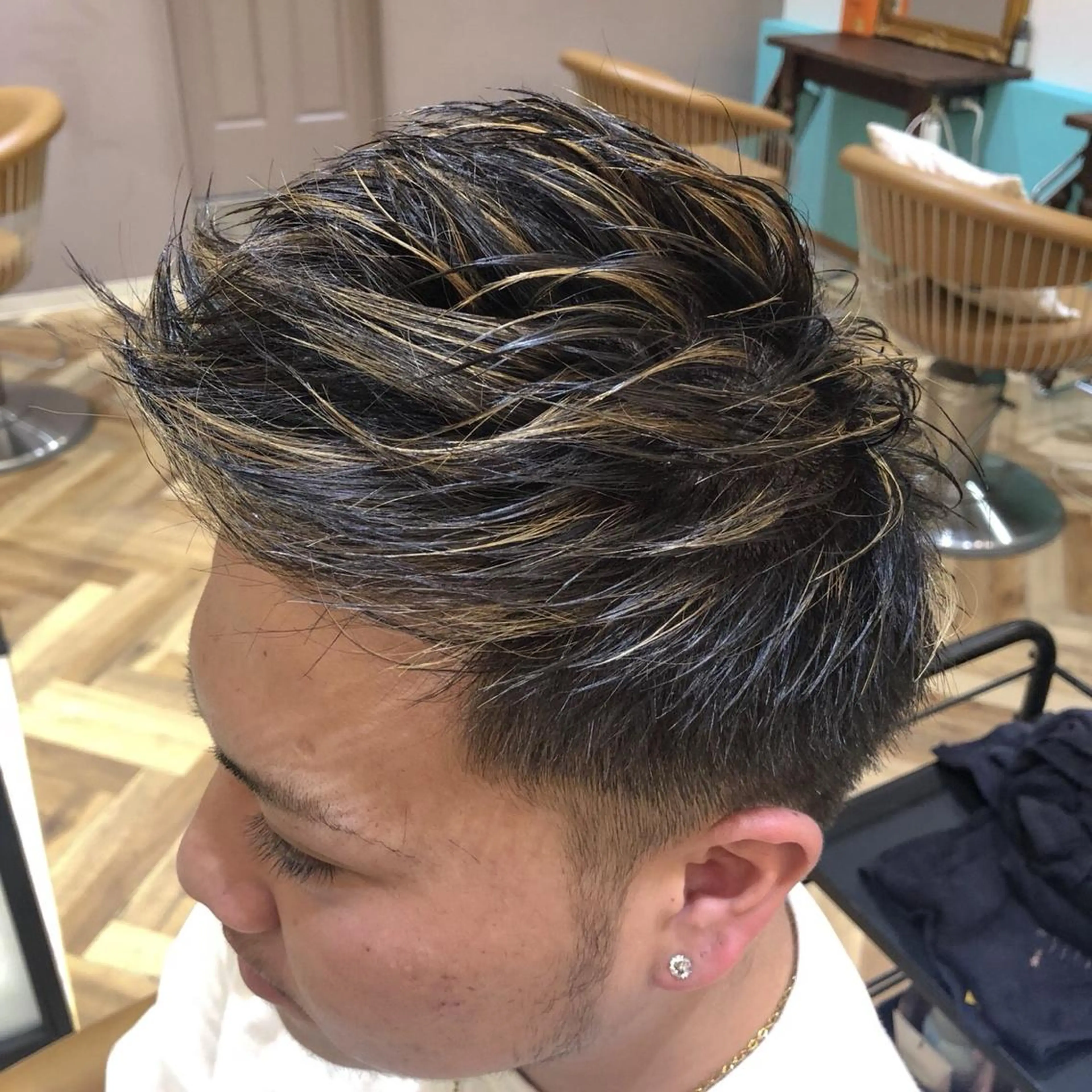 ショート カラー メンズ 【代表】 高瀬慎也/縮毛矯正のヘアスタイル