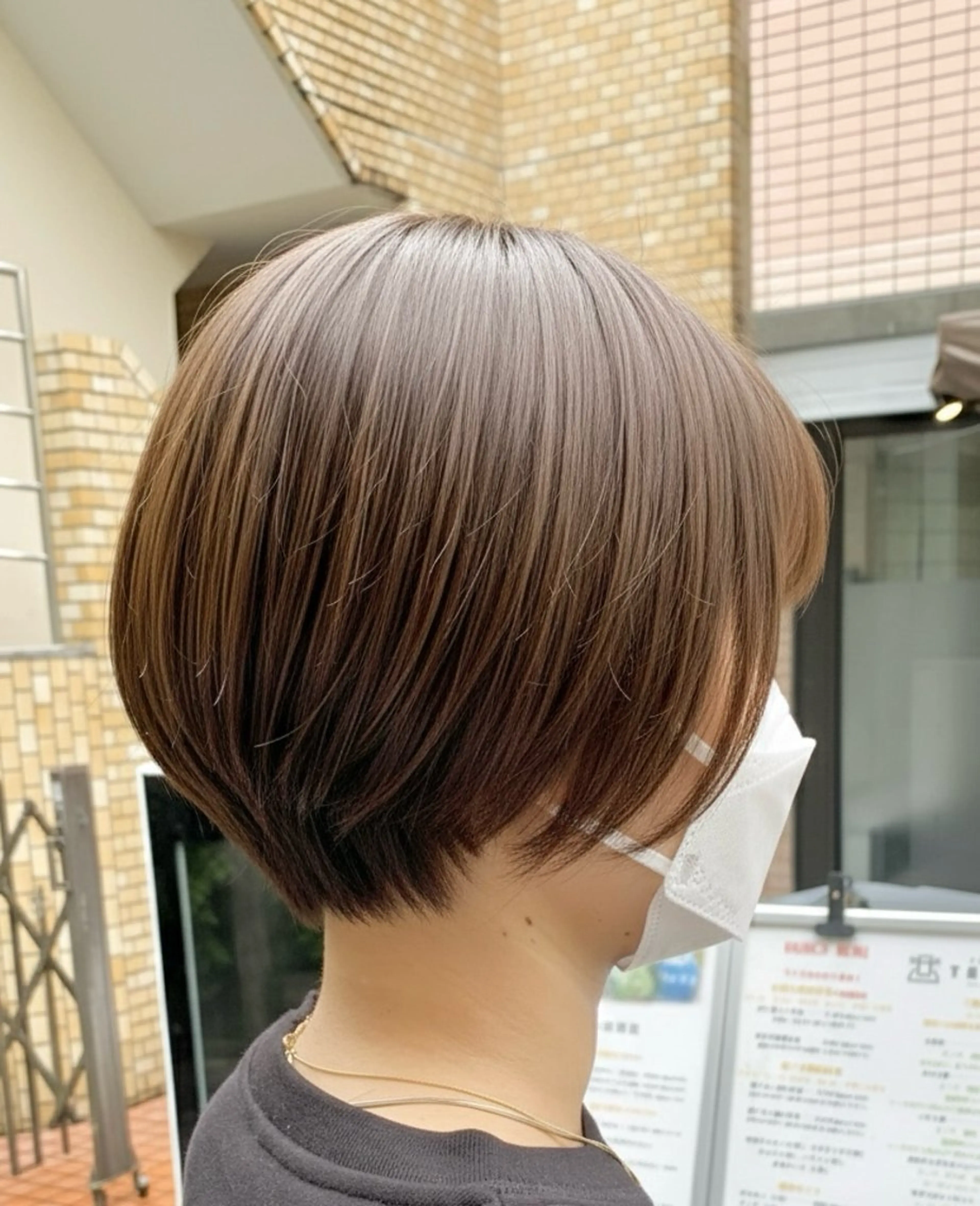 ショート カラー ショートボブ ボブ ショートヘア カット ヘアカラー トリートメント ショート/ボブ /髪質改善/内山翔太のヘアスタイル