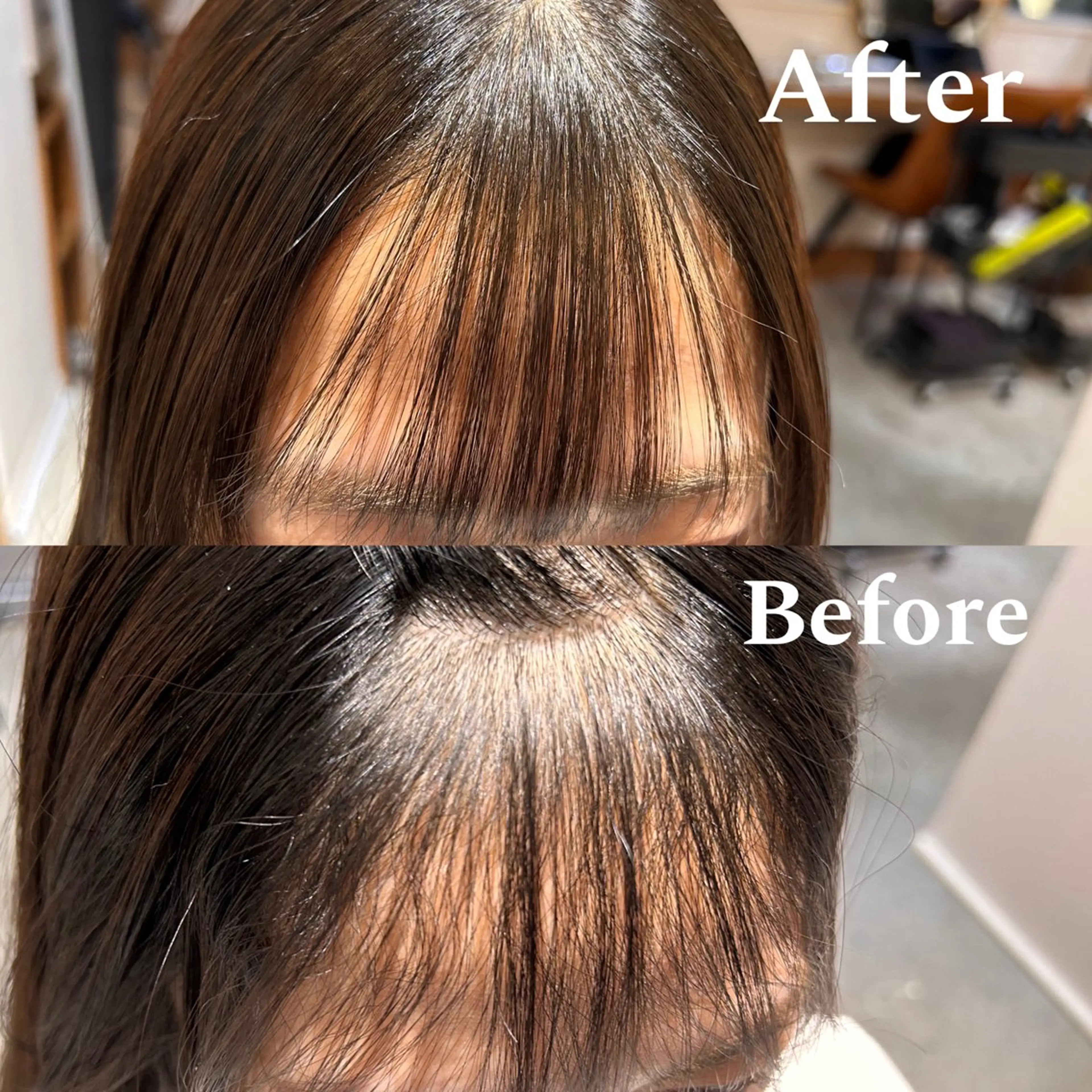 気になる前髪➕顔周り💎ナチュラルストレート【縮毛矯正】➕カットの写真