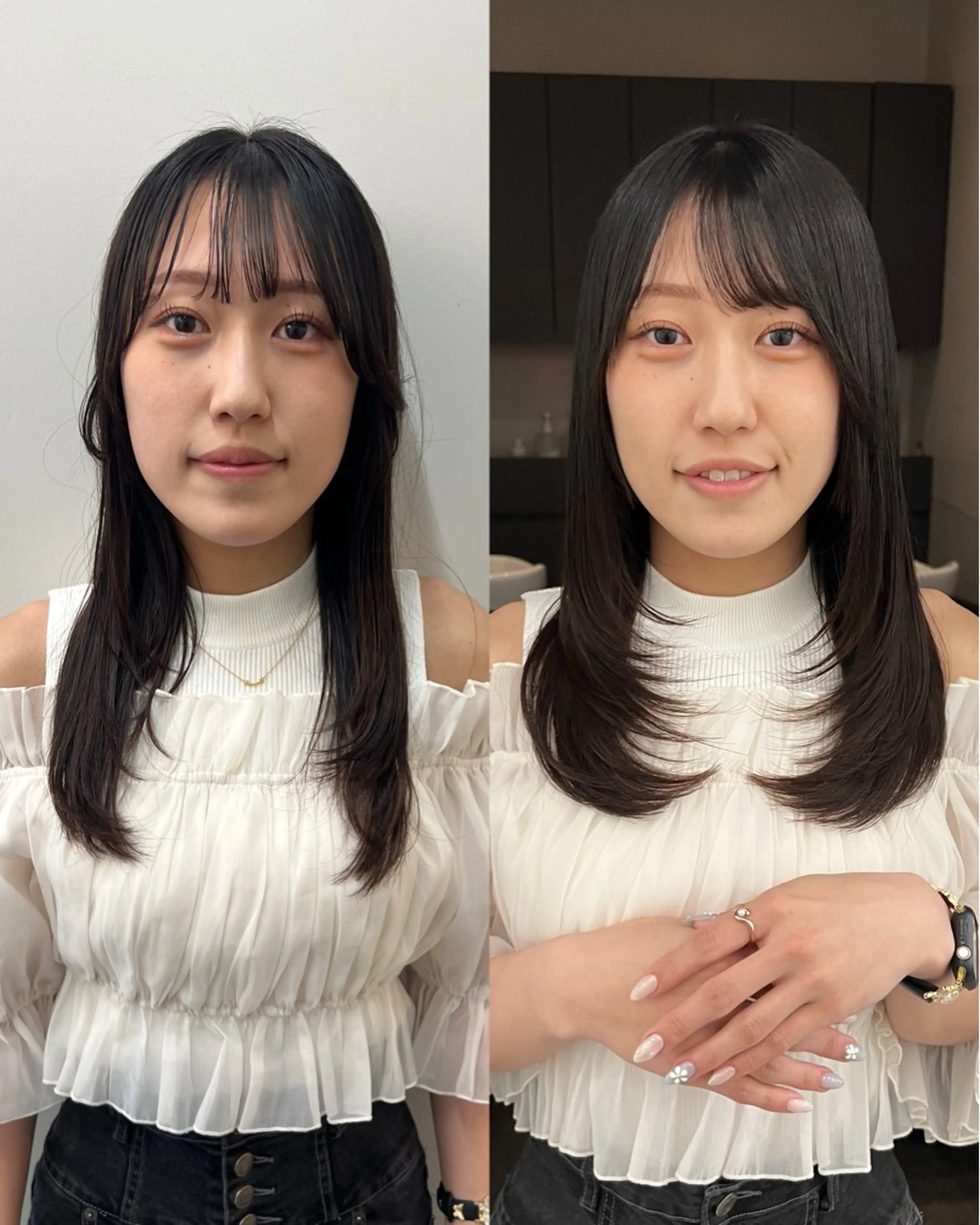 セミロング レイヤーカット 峠 祐樹のヘアスタイル
