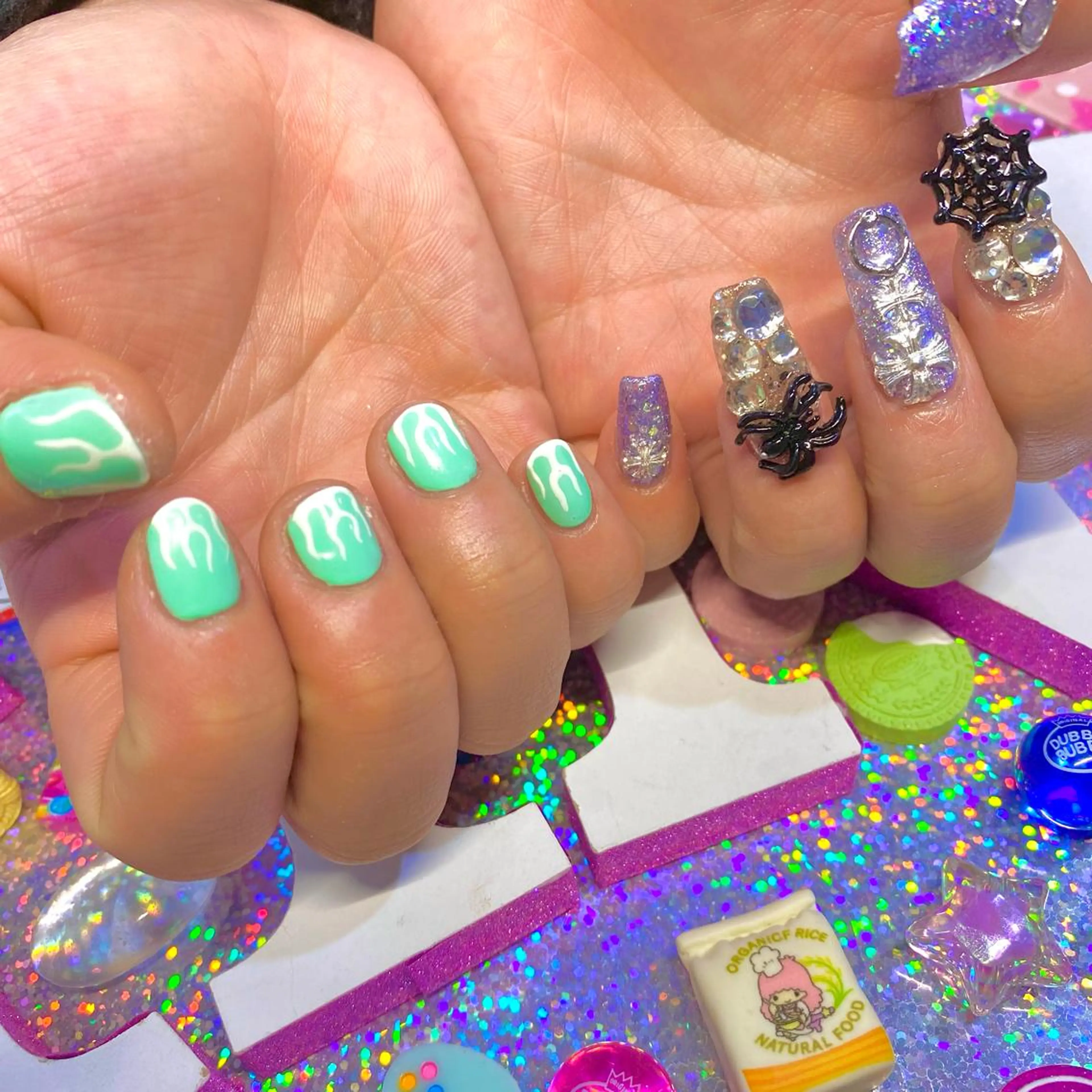 ネイル アートネイル クリアネイル ジェルネイル ニュアンスネイル オフィスネイル 8appy YUKITIN.Bのネイルデザイン