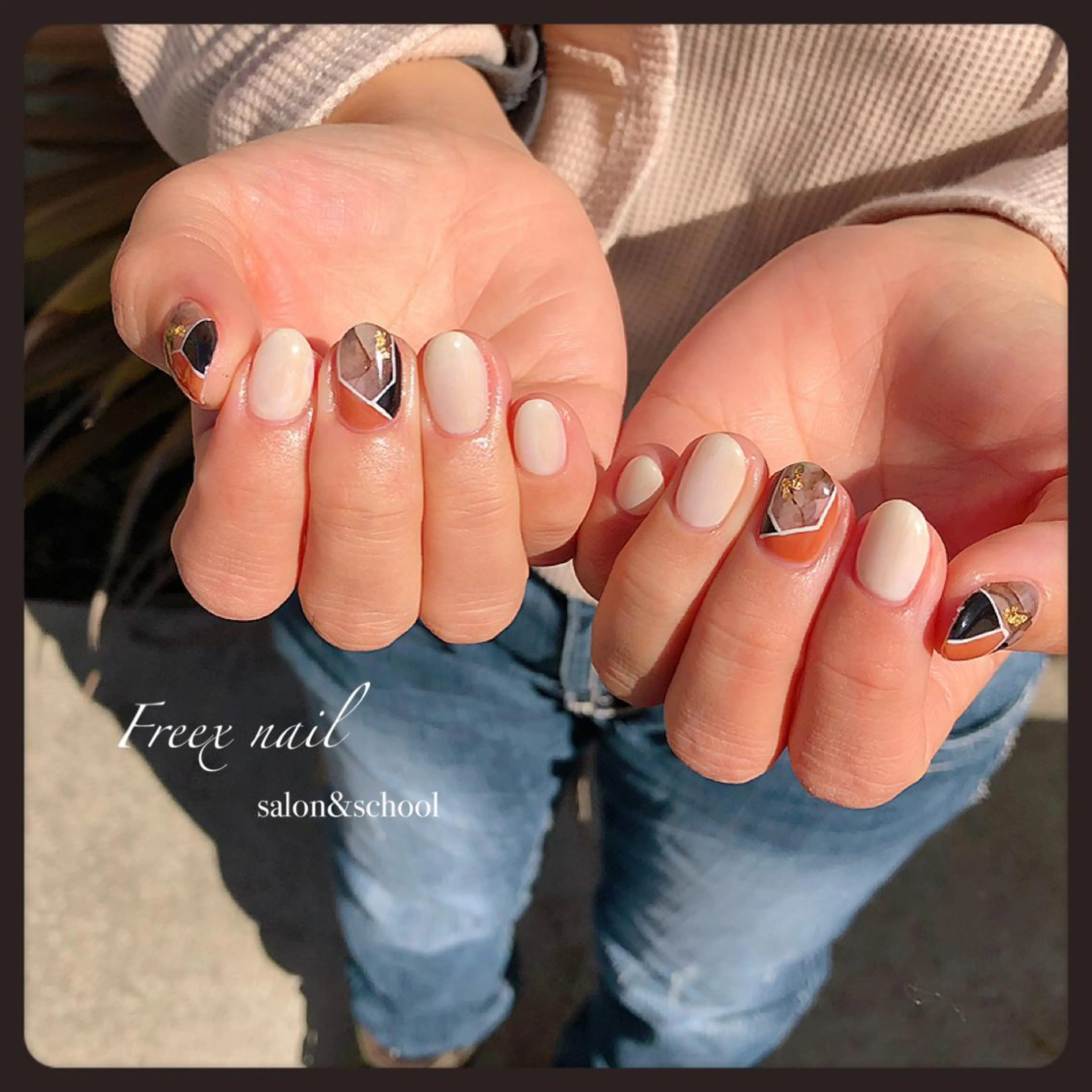 ネイル ハンドネイル ハンドケア freex nail /ニュアンス/個性派のネイルデザイン
