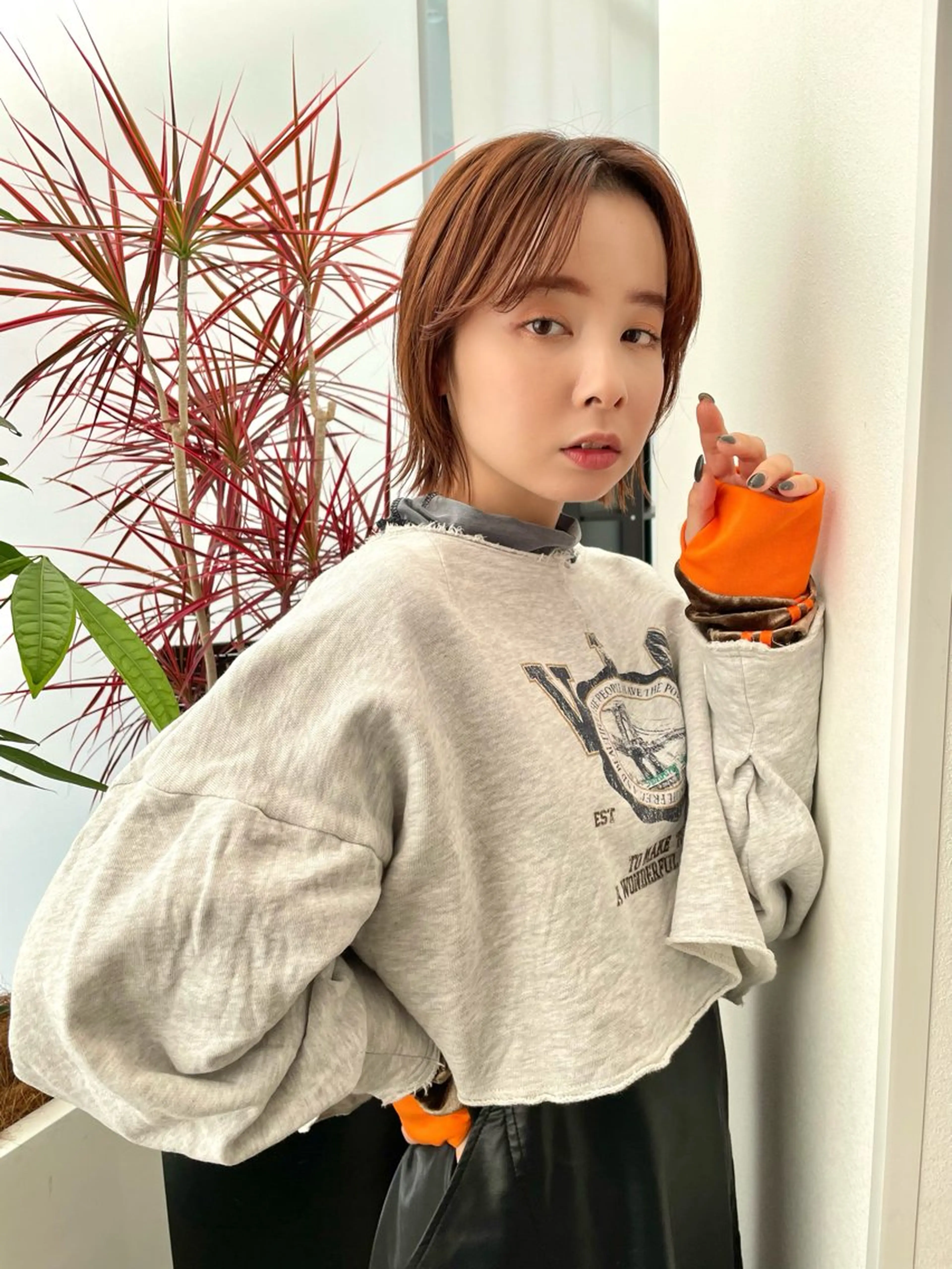 ミディアム カラー ボブ レイヤーカット ktwo/難波 /似合わせ/木浦のヘアスタイル