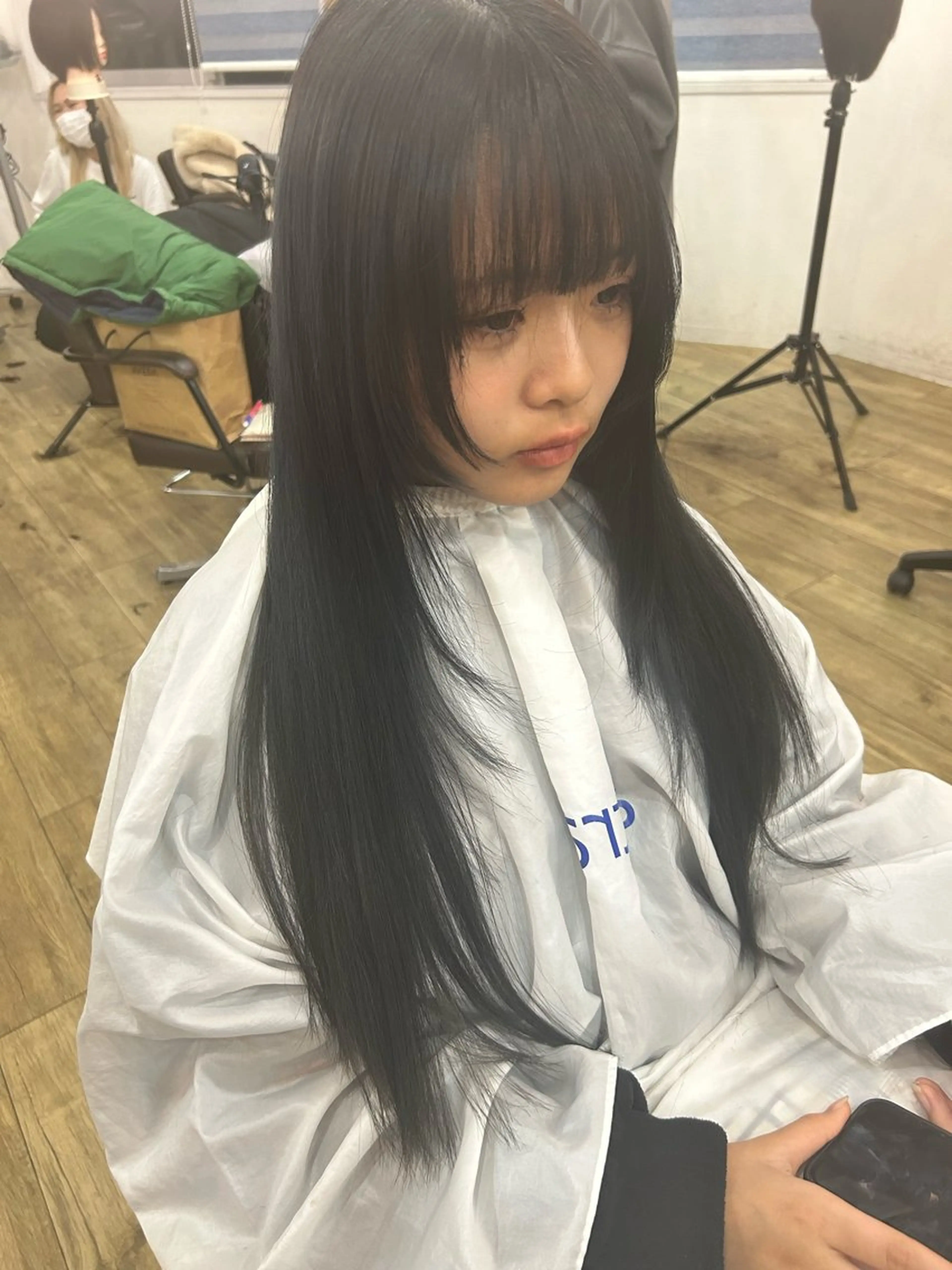 ロング 顔周りカット 姫カット レイヤーカット レイヤー/流行りヘア 🤲MIREI🤲のヘアスタイル