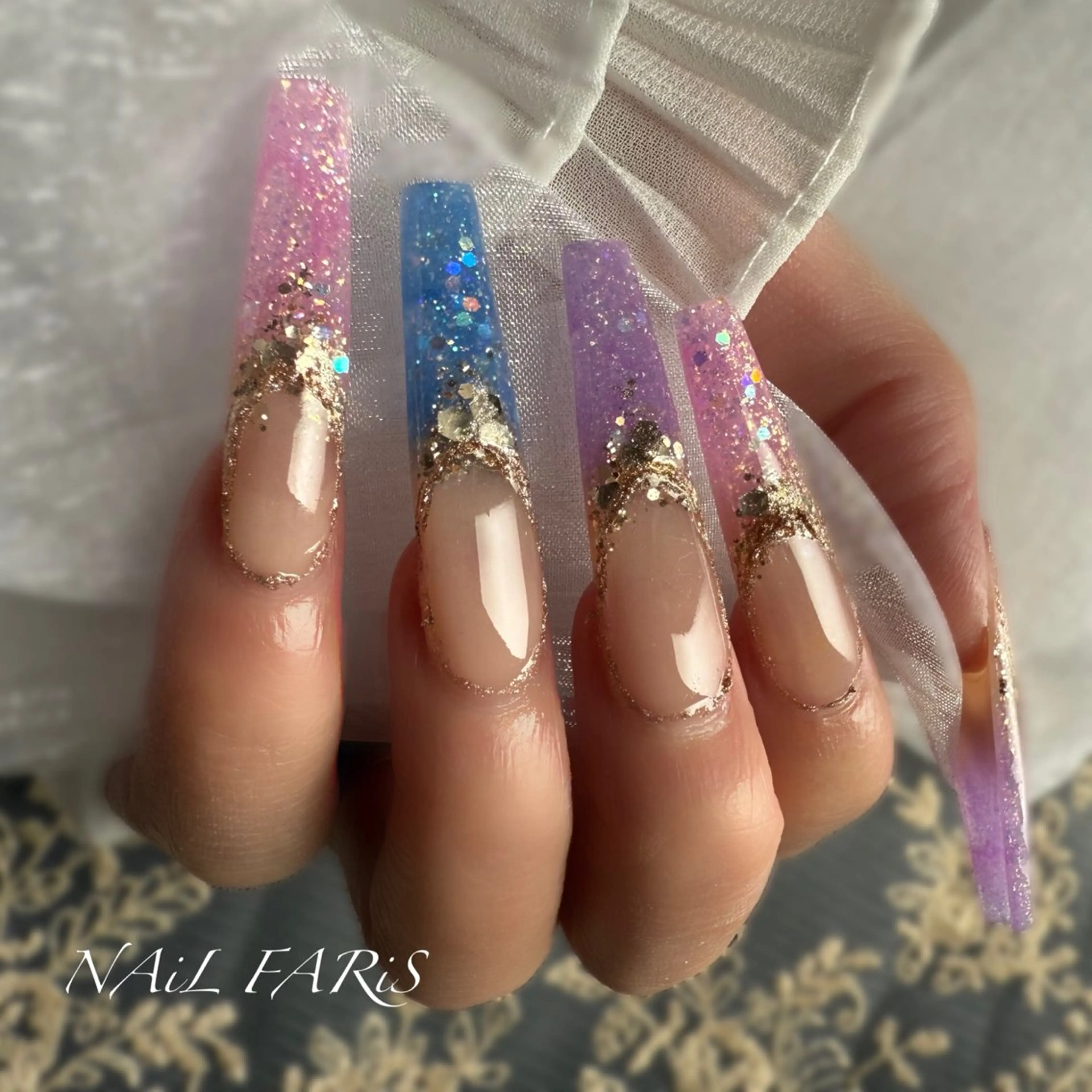ネイル アートネイル ロングネイル ハンドネイル NAiL FARiS Megのネイルデザイン