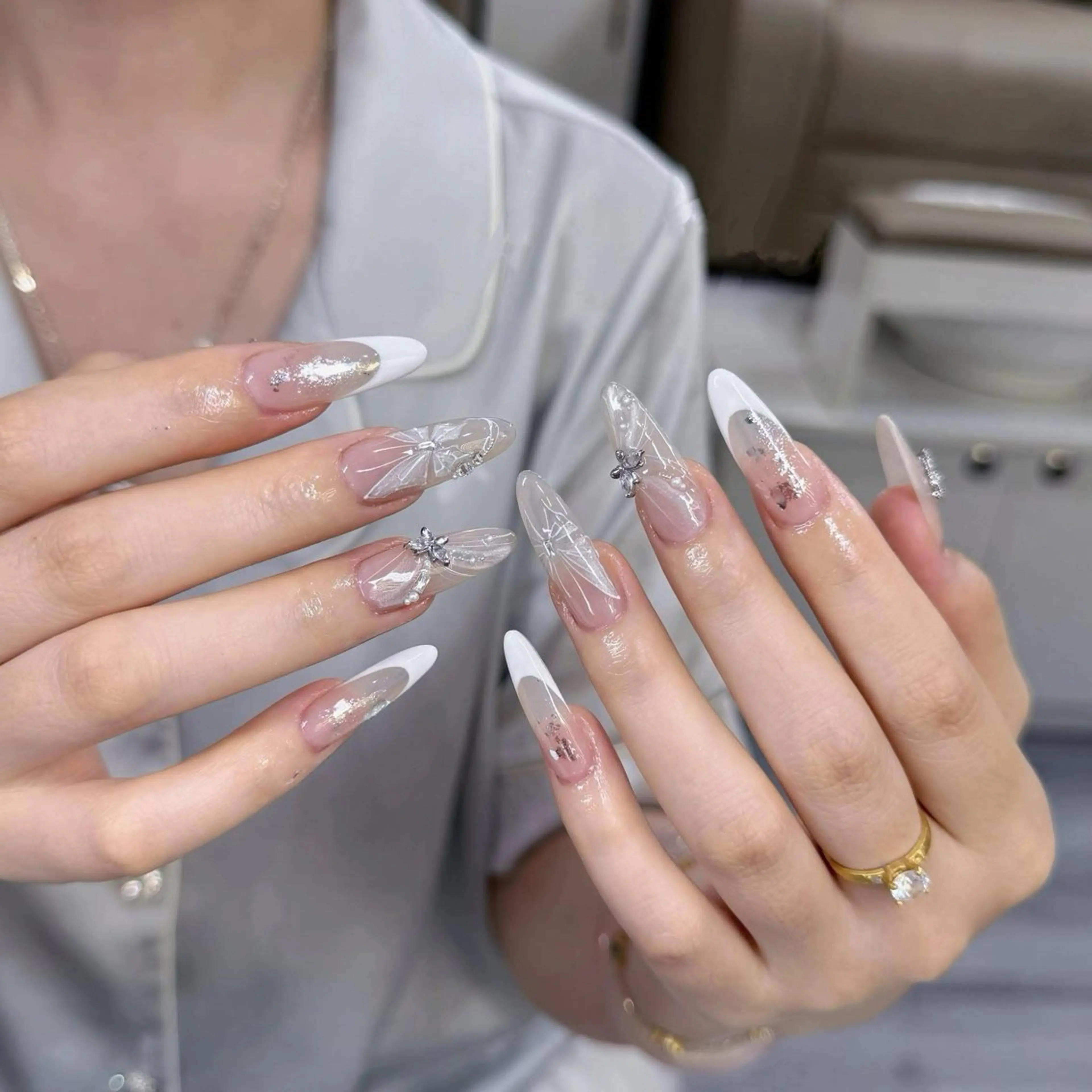 ネイル アートネイル フレンチネイル ジェルネイル ann_ nailのネイルデザイン