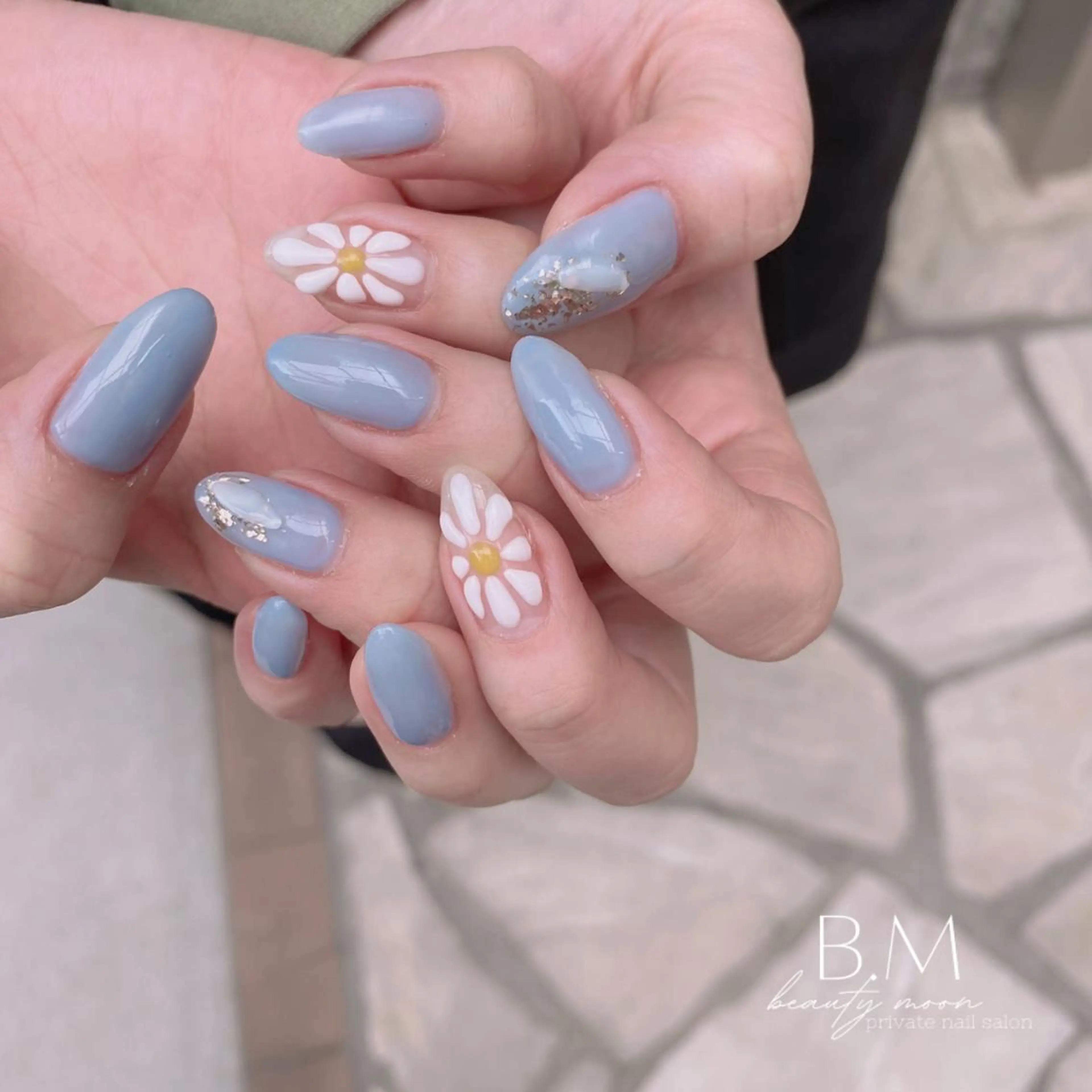 ネイル 水色 春ネイル ネイルチップ 冬ネイル beauty ☪︎moonのネイルデザイン