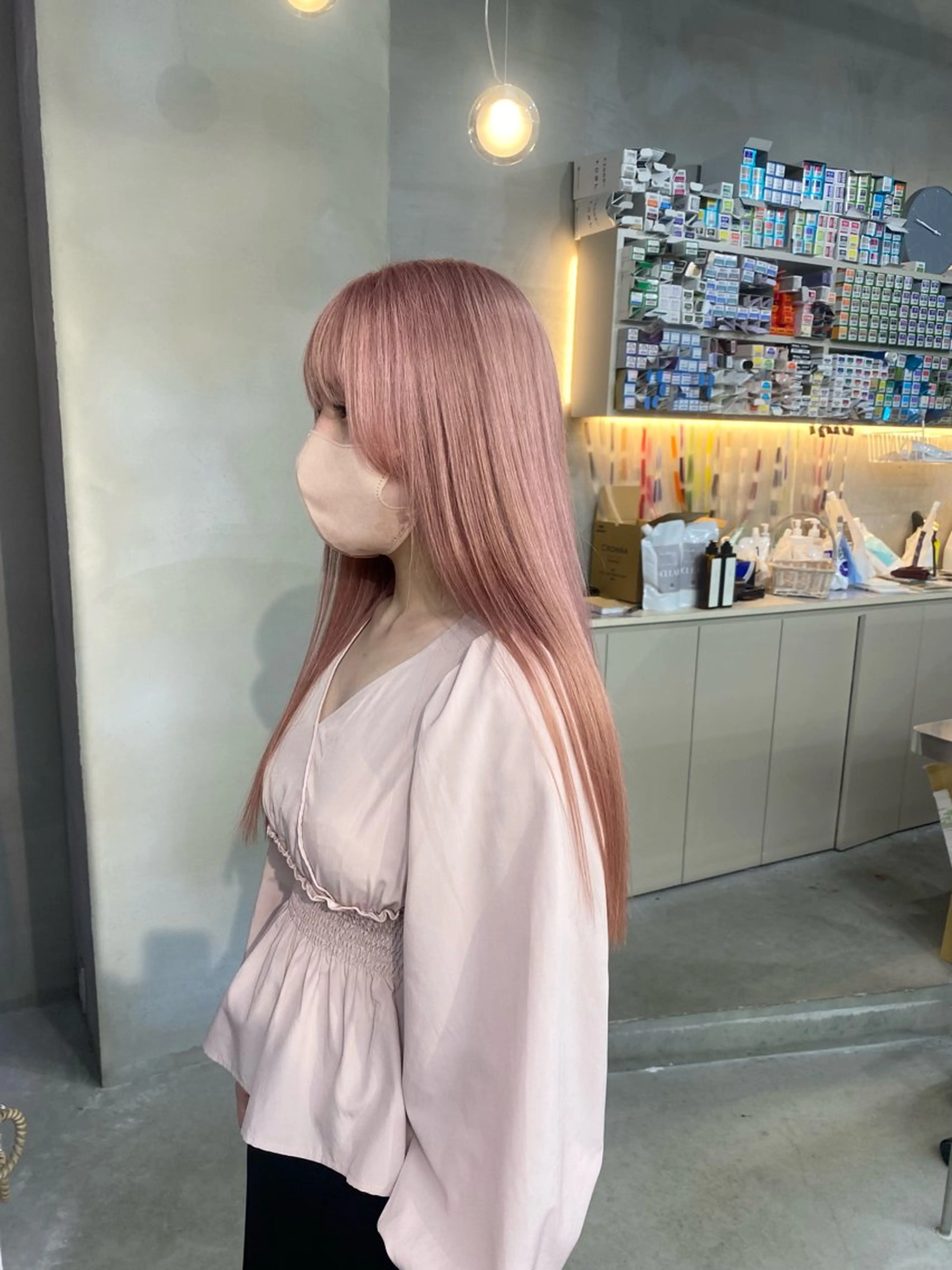 ロング カラー ヘアカラー 前橋 姫奈のヘアスタイル