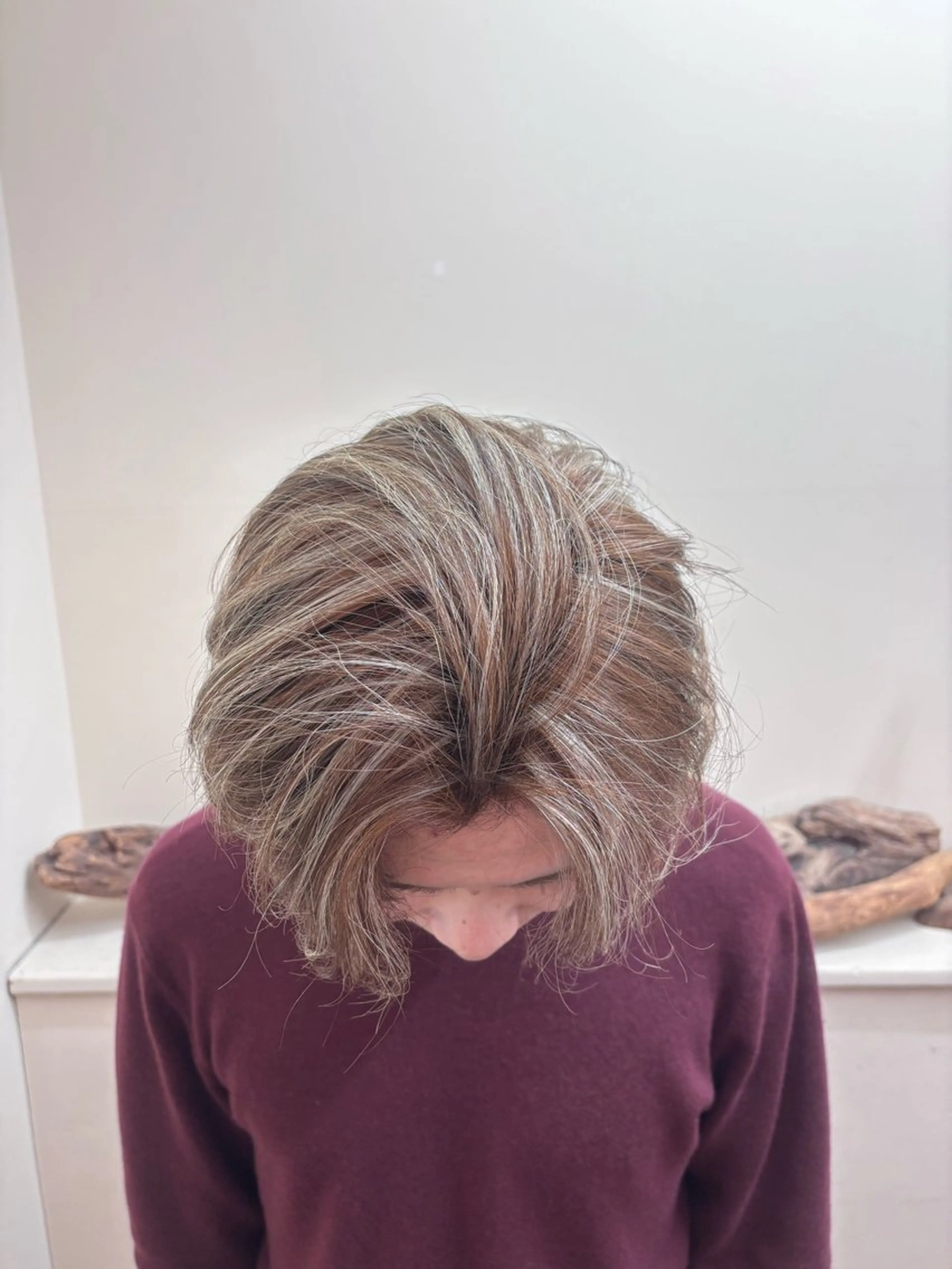 メンズ メンズハイライト ヘアカラー 楢本 莉子のヘアスタイル