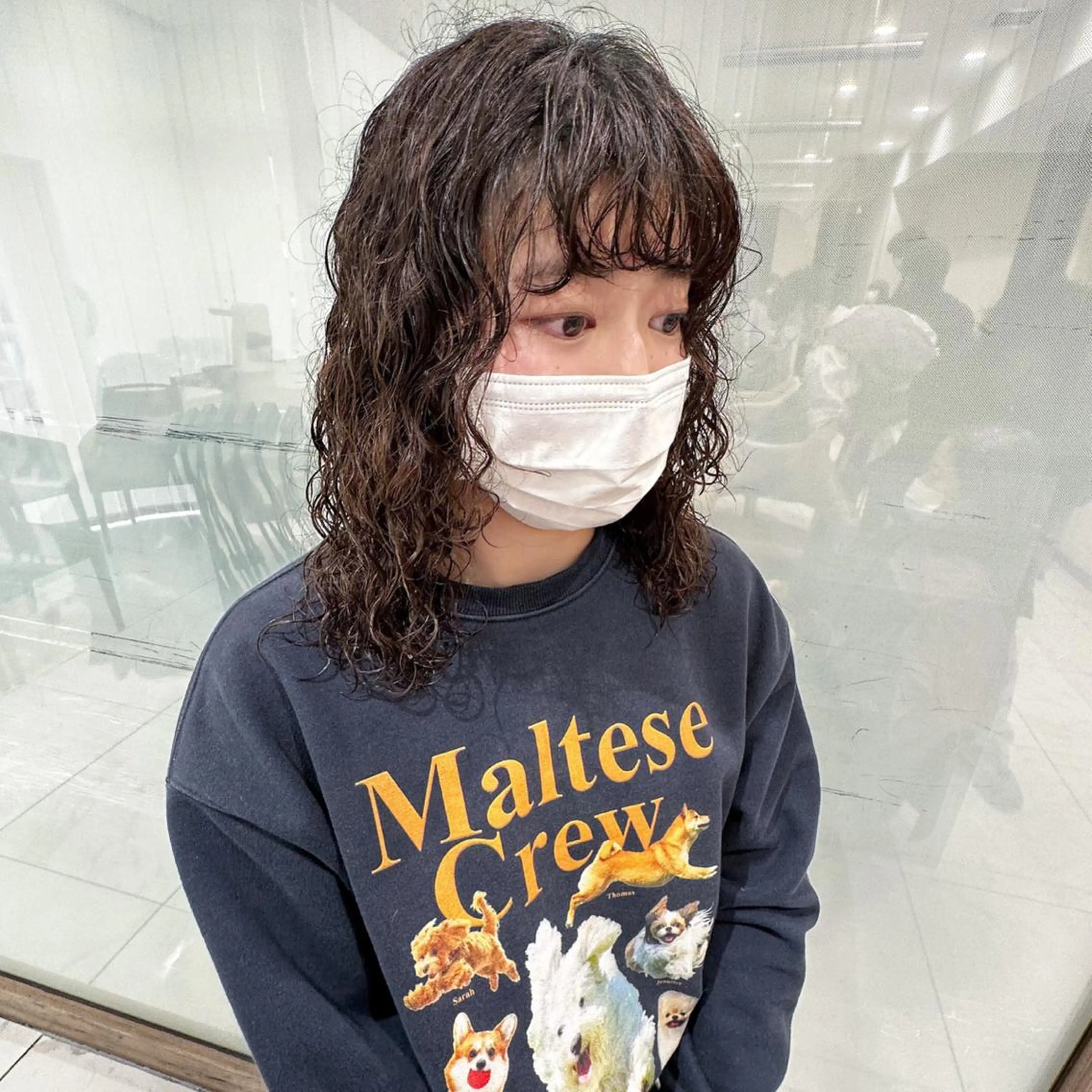 セミロング セミロングパーマ ブリーチパーマ 🎀Rumiのヘアスタイル