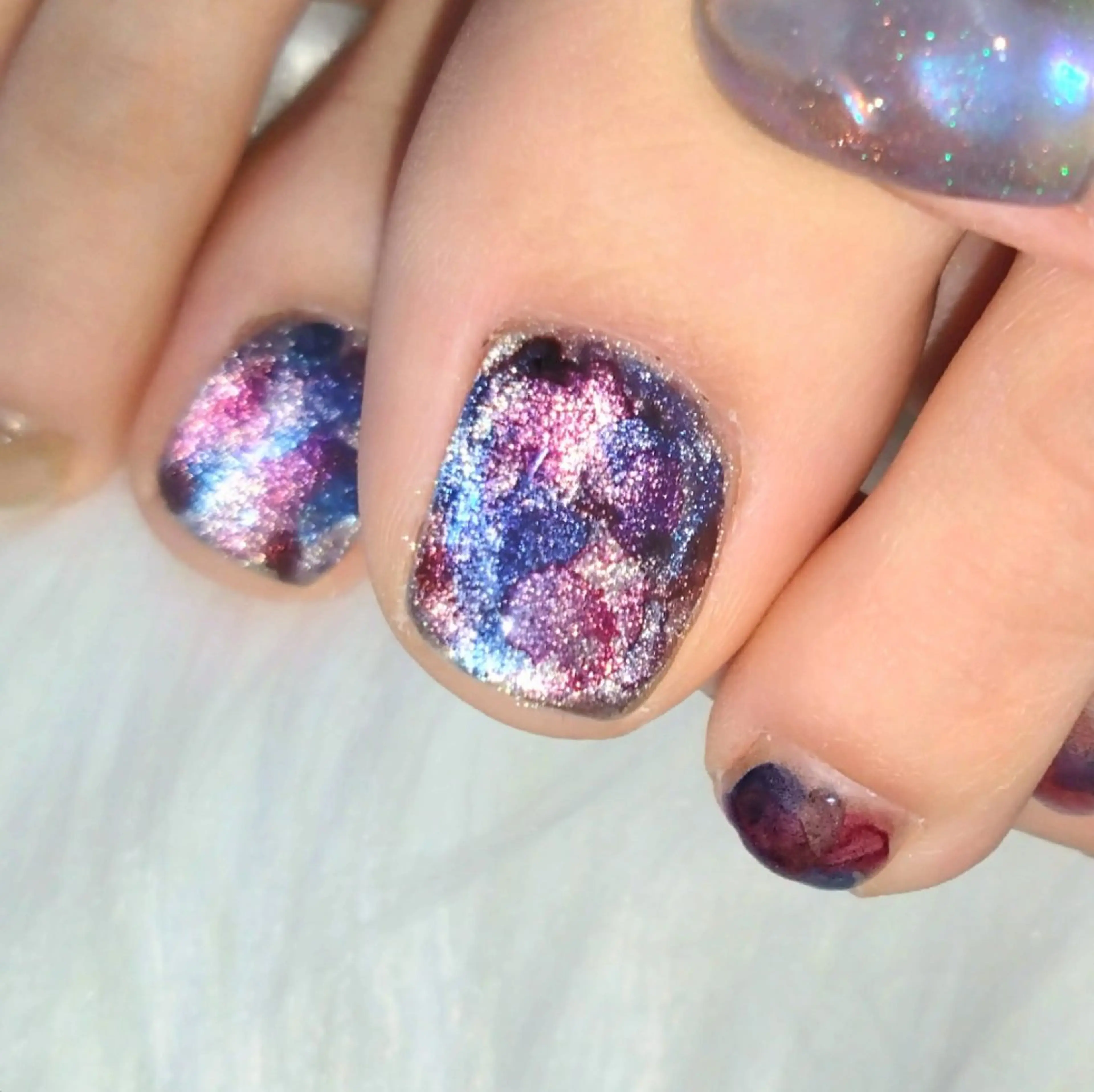 ネイル マグネットネイル フットネイル Nail salon LEVALOレヴァロのネイルデザイン