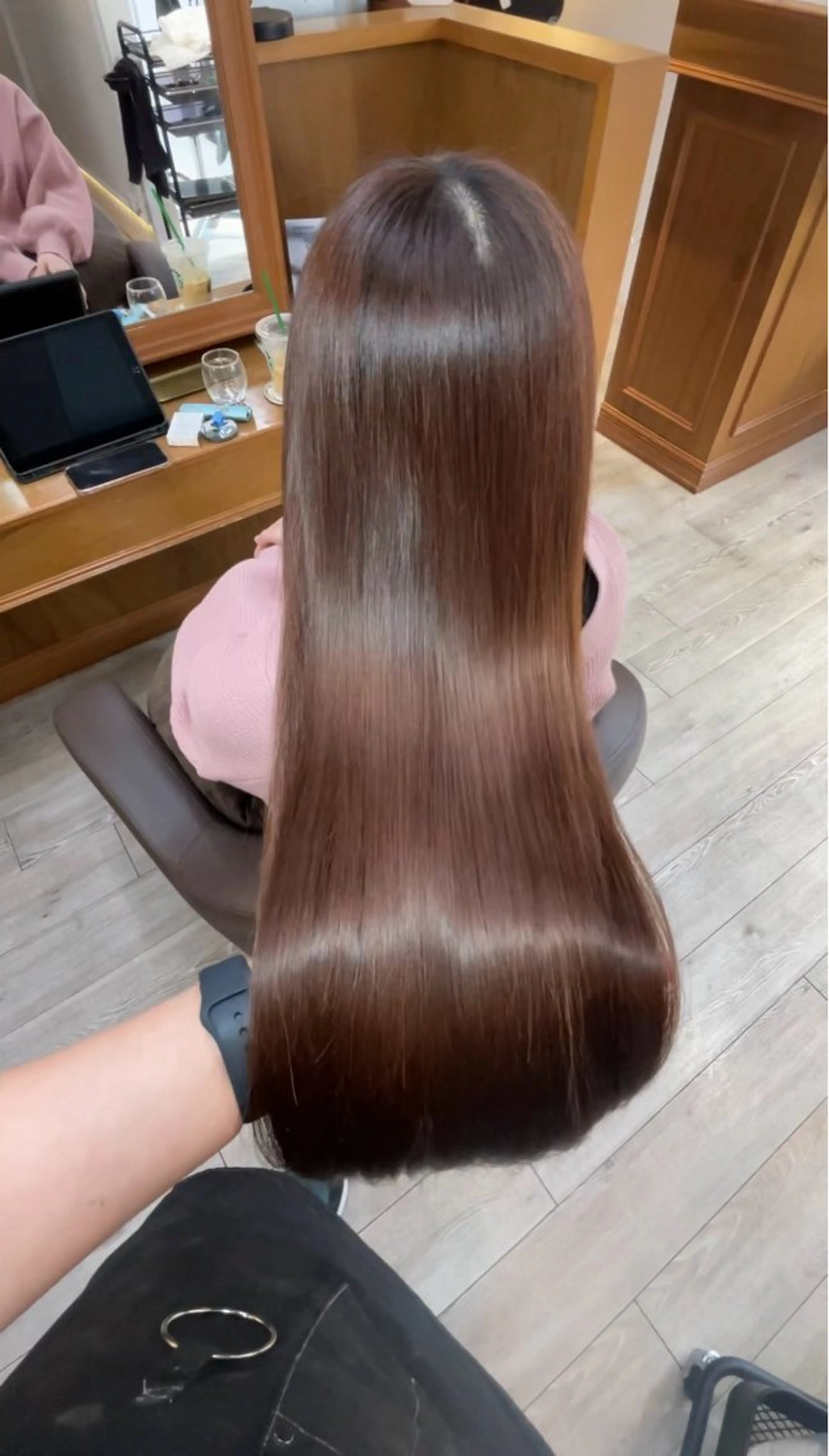 ロング ヘアカラー トリートメント れい|髪質改善| カラー|高槻|大阪のヘアスタイル