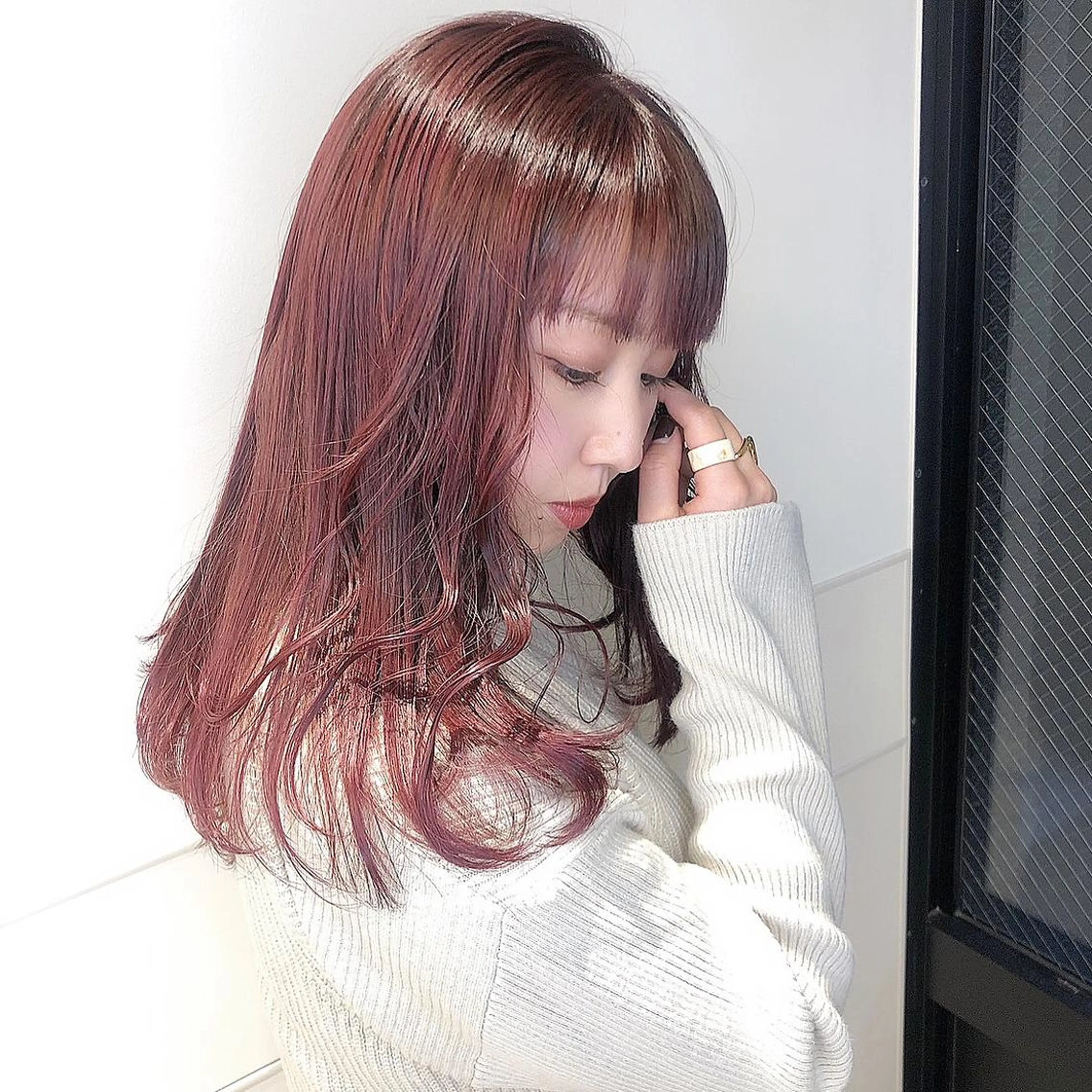 セミロング カラー パーマ ヘアアレンジ メンズ キッズ ネイル マツエク・マツパ Amelie所属・Amelie yunのヘアスタイル