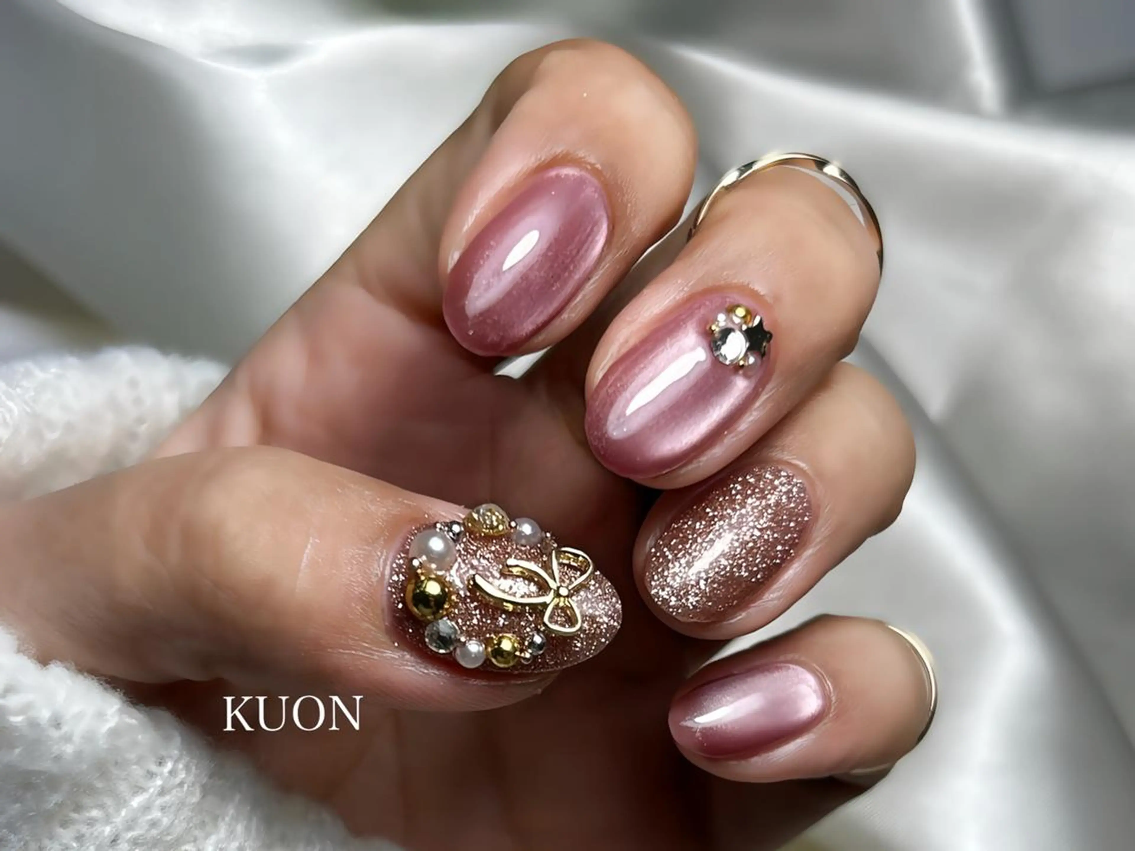 ネイル ストーンネイル yuka / KUONのネイルデザイン