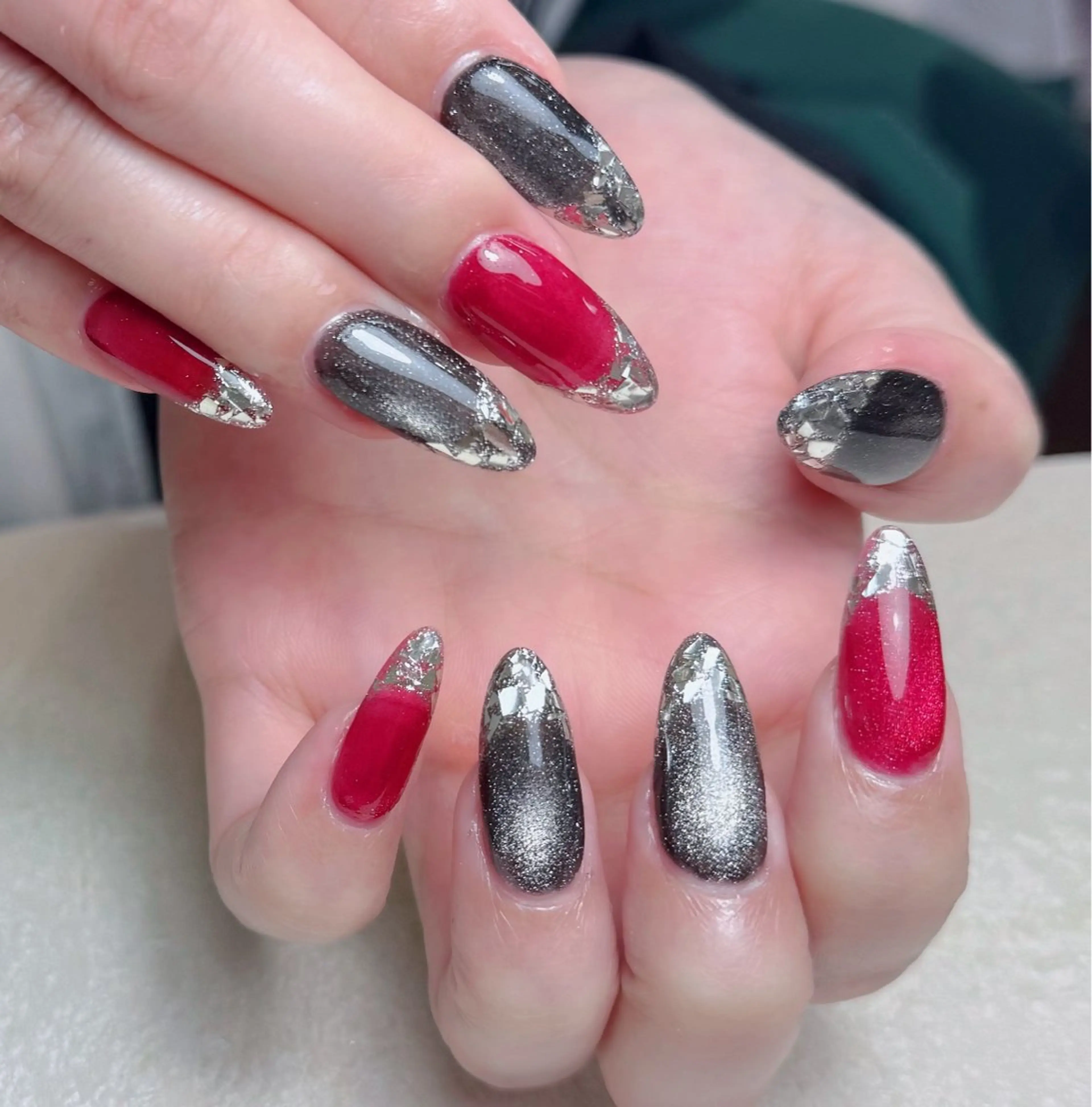 ネイル アートネイル 長さ出し フレンチネイル ジェルネイル ガーリー ハンドネイル 中野駅から2分 MEO NAILのネイルデザイン