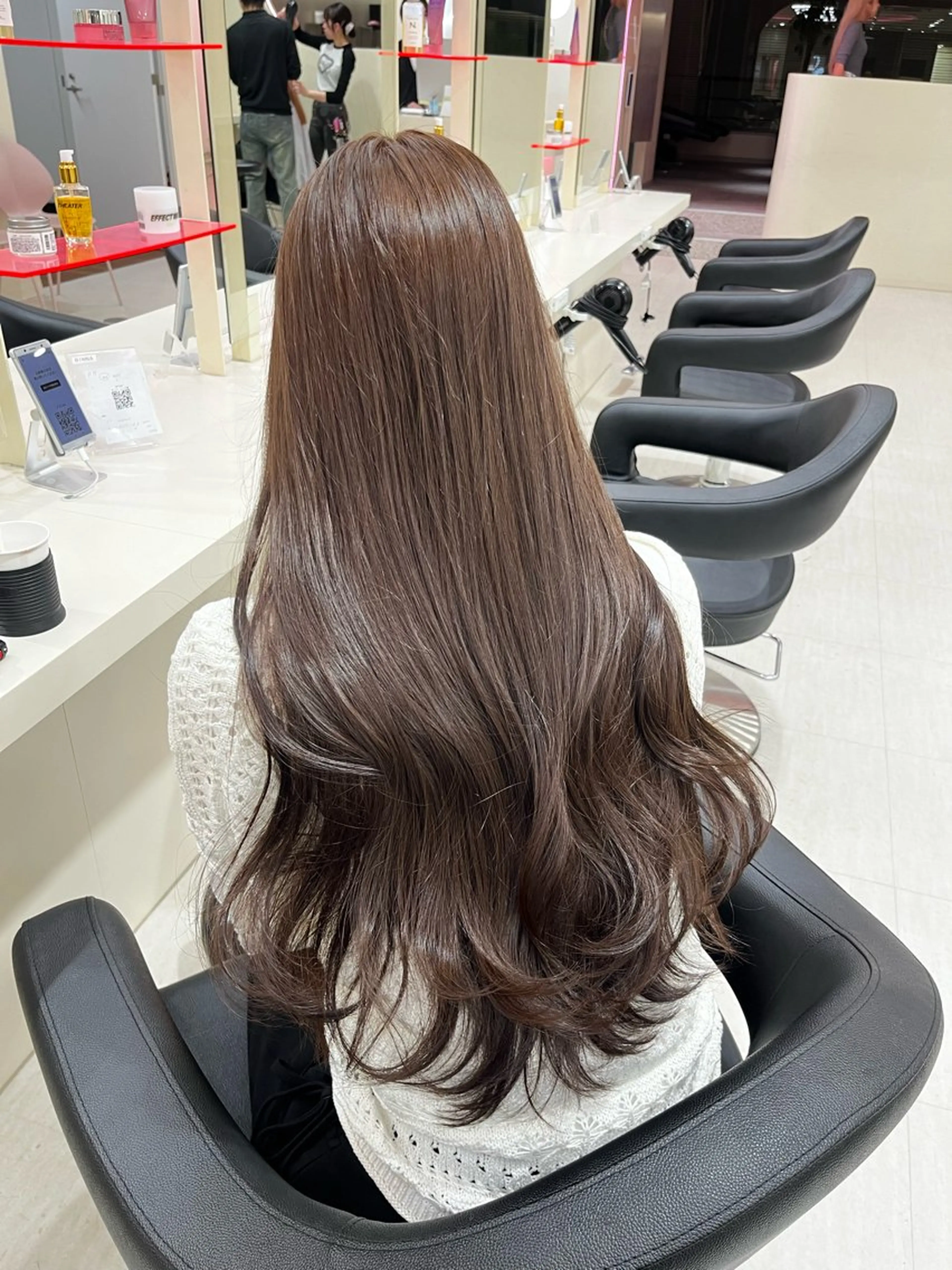 セミロング カラー カット ヘアカラー 💟RINNA 艶カラー💟のヘアスタイル