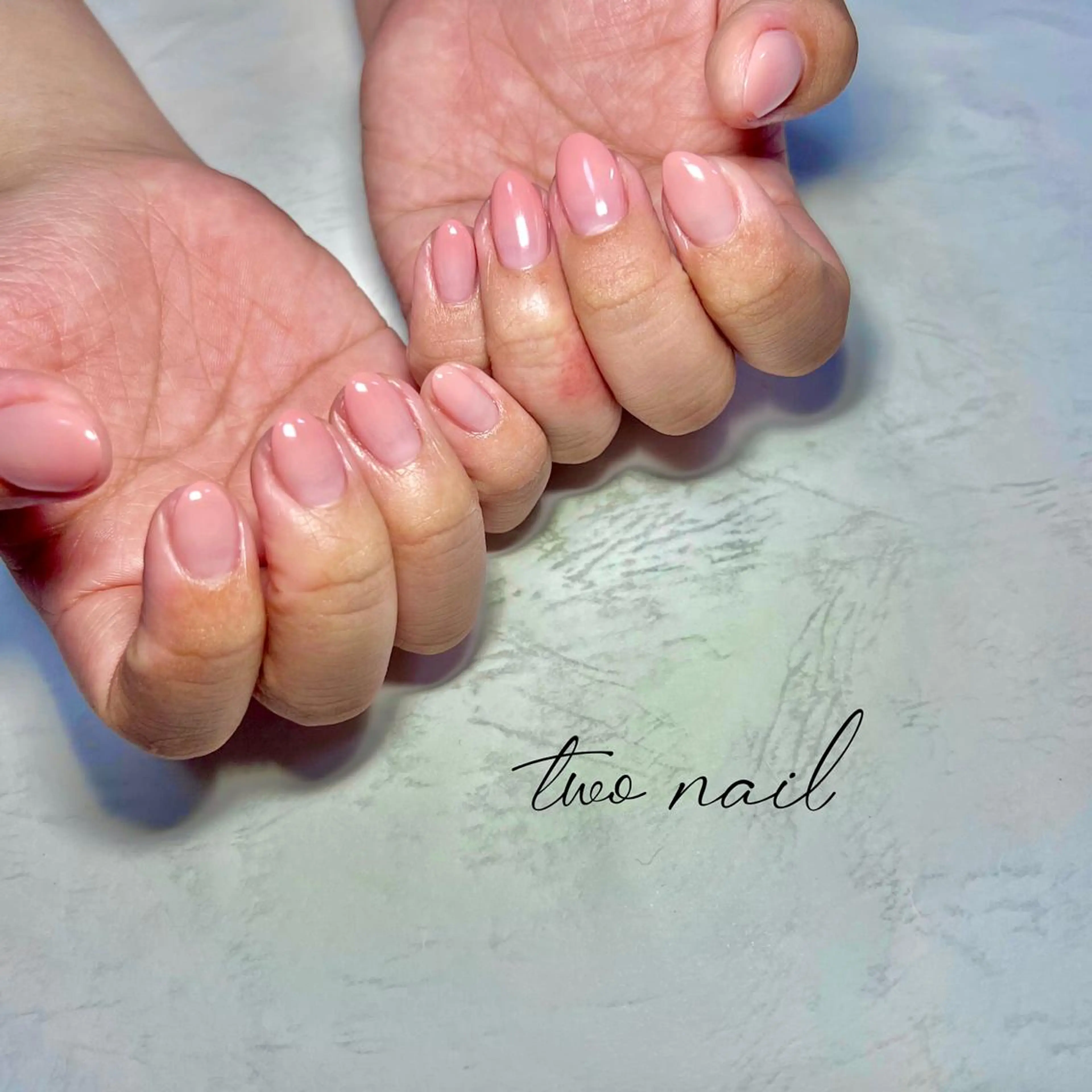 ネイル アートネイル フットネイル ハート ニュアンスネイル ホワイト ハンドネイル two nailのネイルデザイン