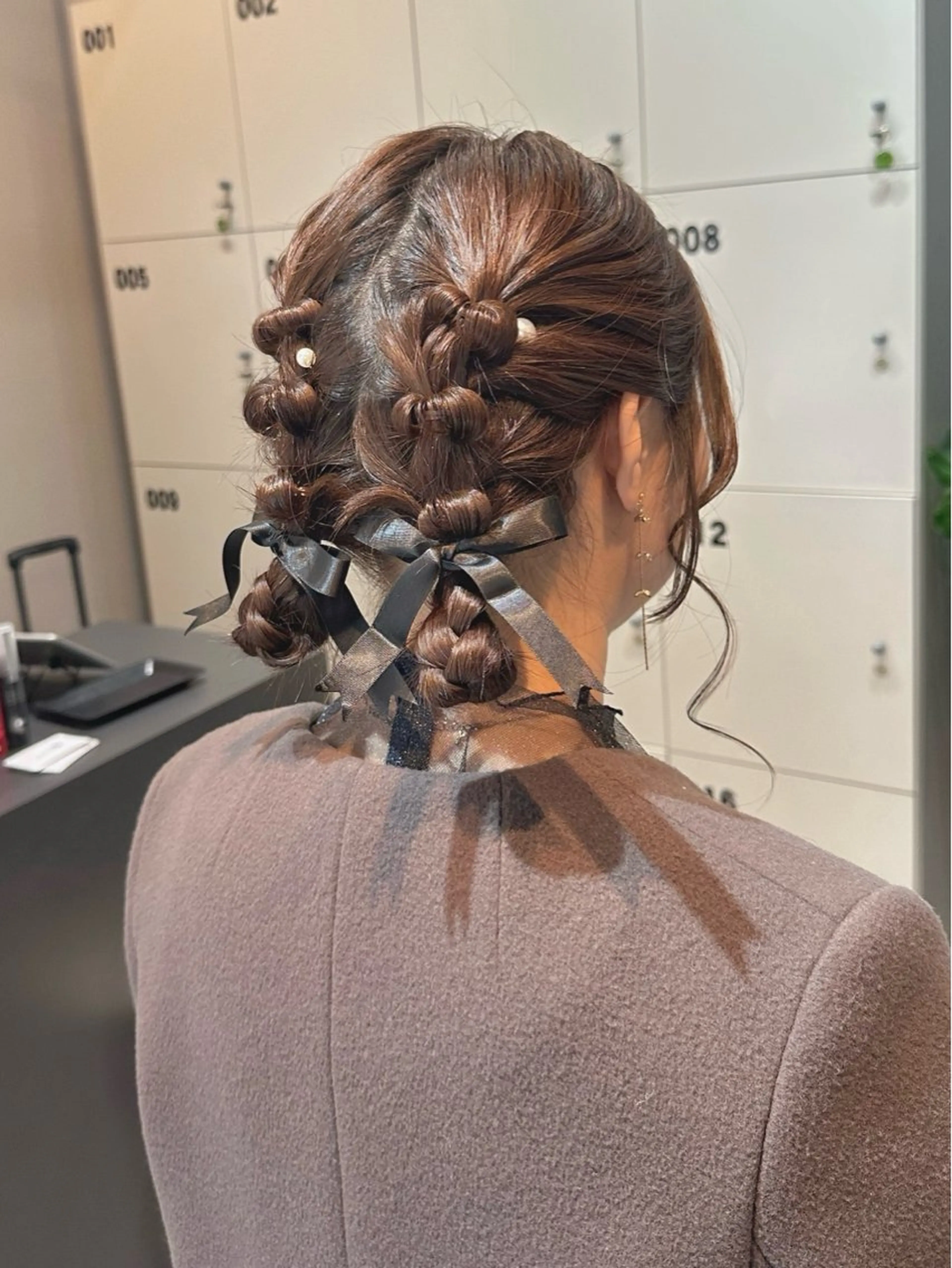 ヘアアレンジ ヘアセット 透明感カラー/ボブ /佐藤伶のヘアスタイル