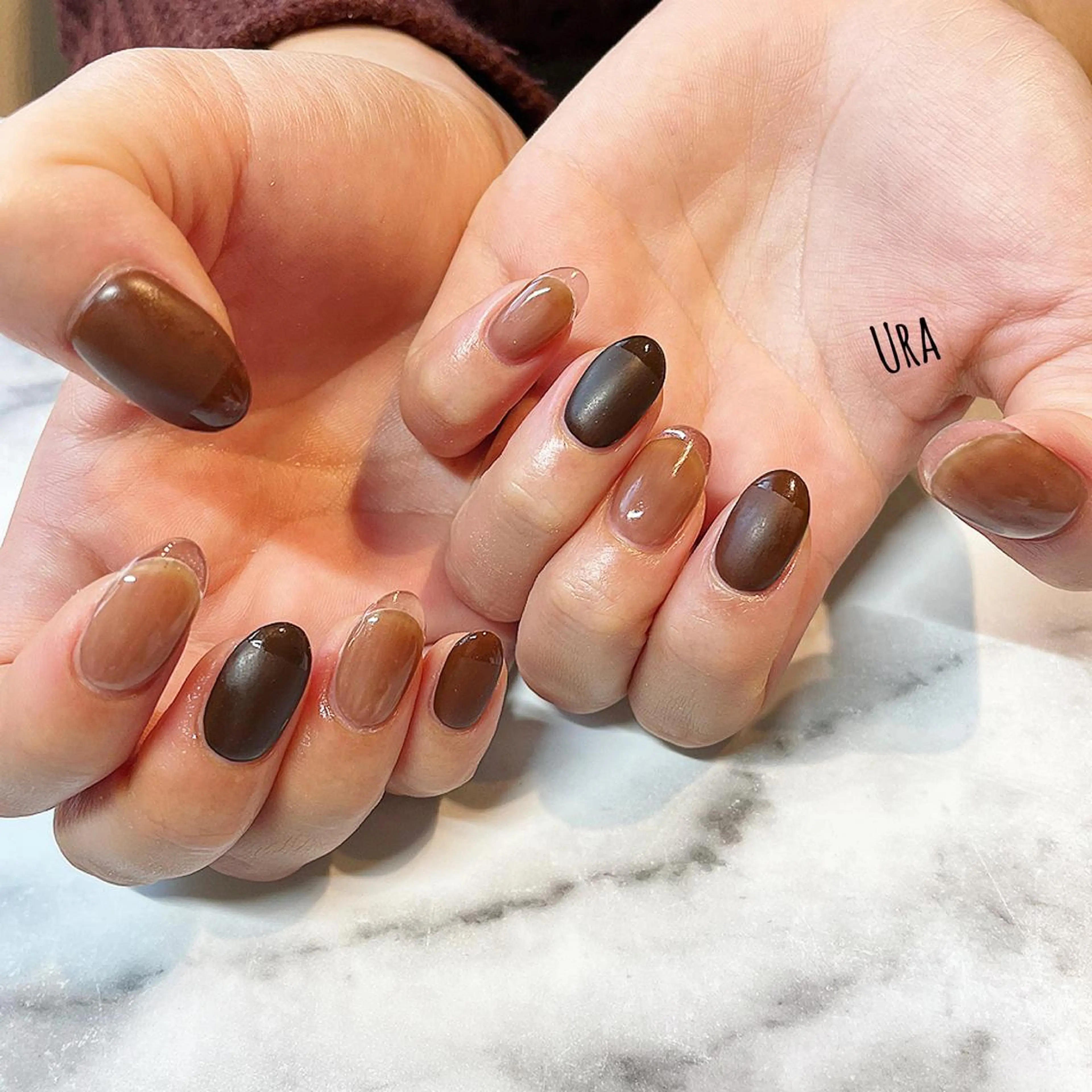 ネイル クリアネイル フレンチネイル マットネイル ハンドネイル UrakoNail 《nail》のネイルデザイン