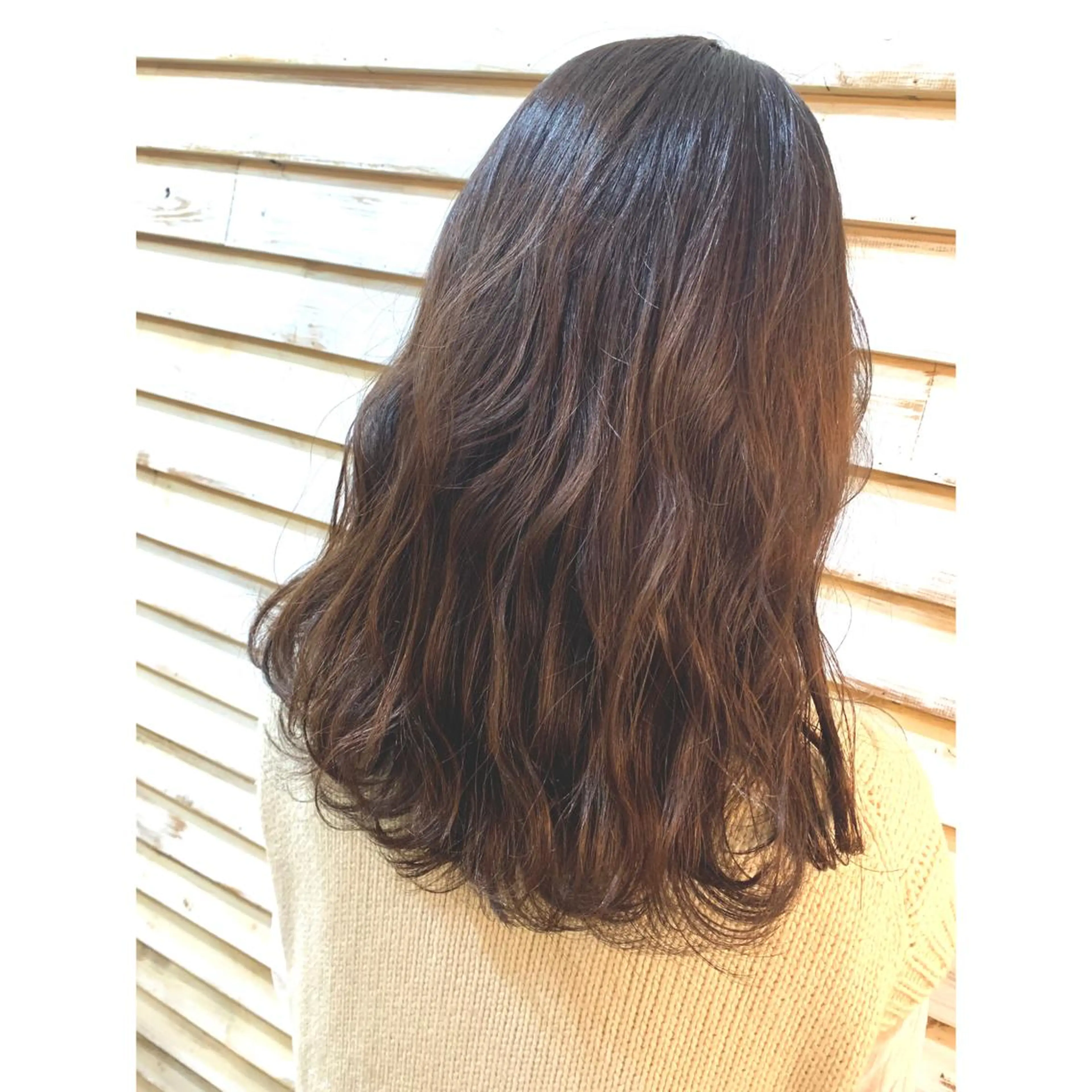 ロング カラー ヘアアレンジ 蔵前🫧韓国風レイヤ ーカット🫧KAHOのヘアスタイル