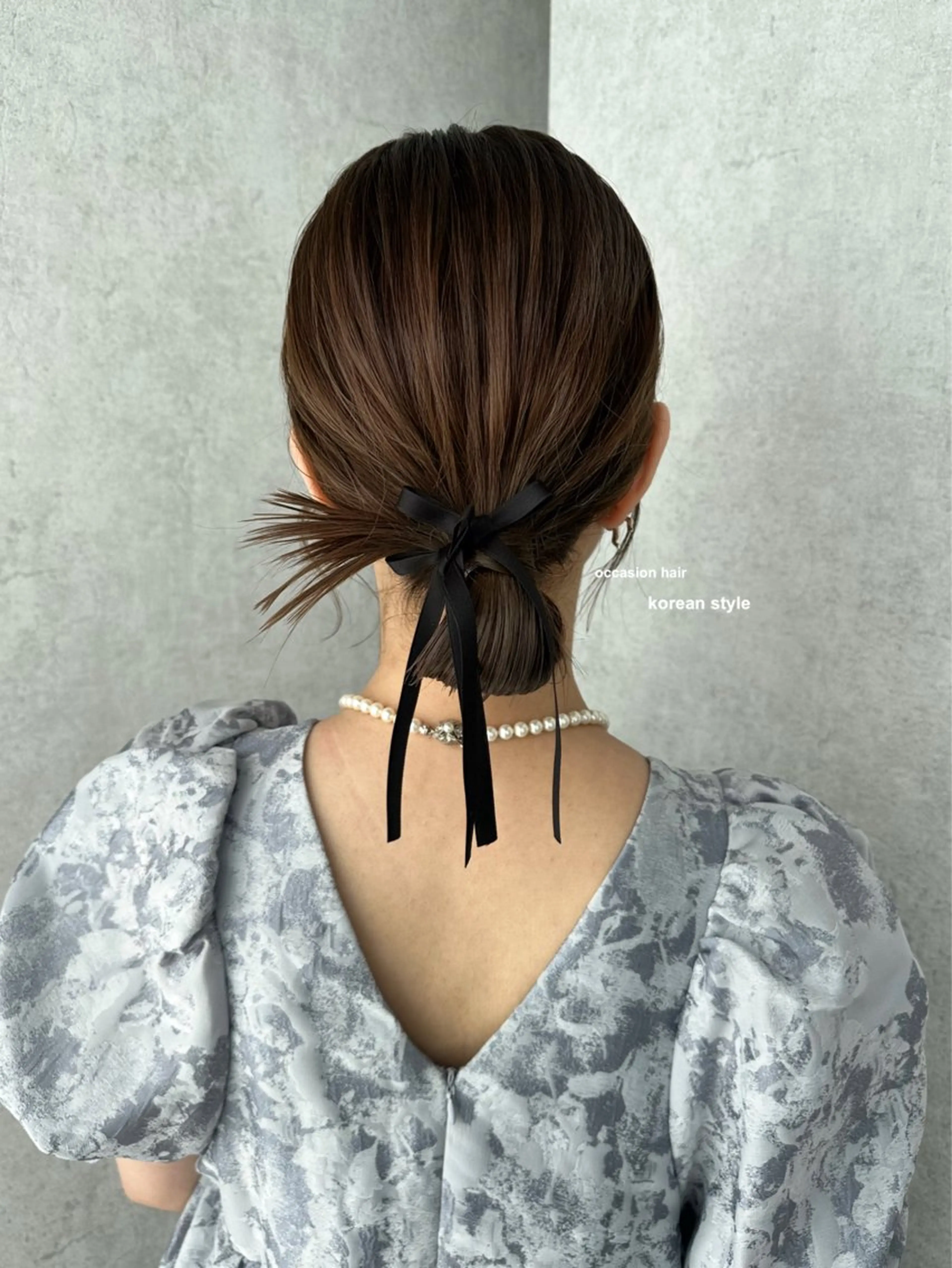 ミディアム ヘアアレンジ ヘアセット v-lab studio所属・韓国レイヤーカット/ 艶カラー/ noaのヘアスタイル