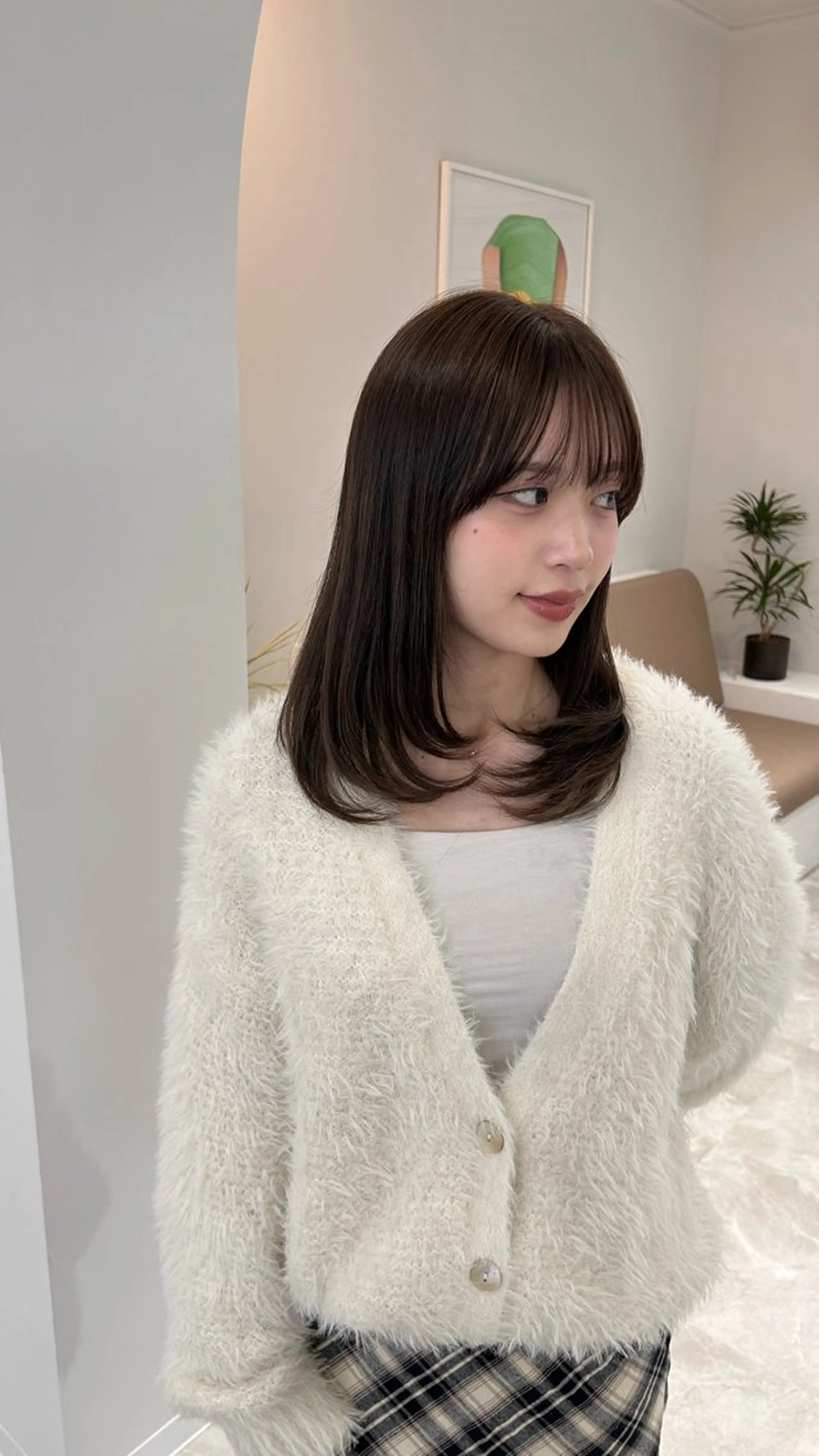 ミディアム ヘアカラー 古堅 一正のヘアスタイル