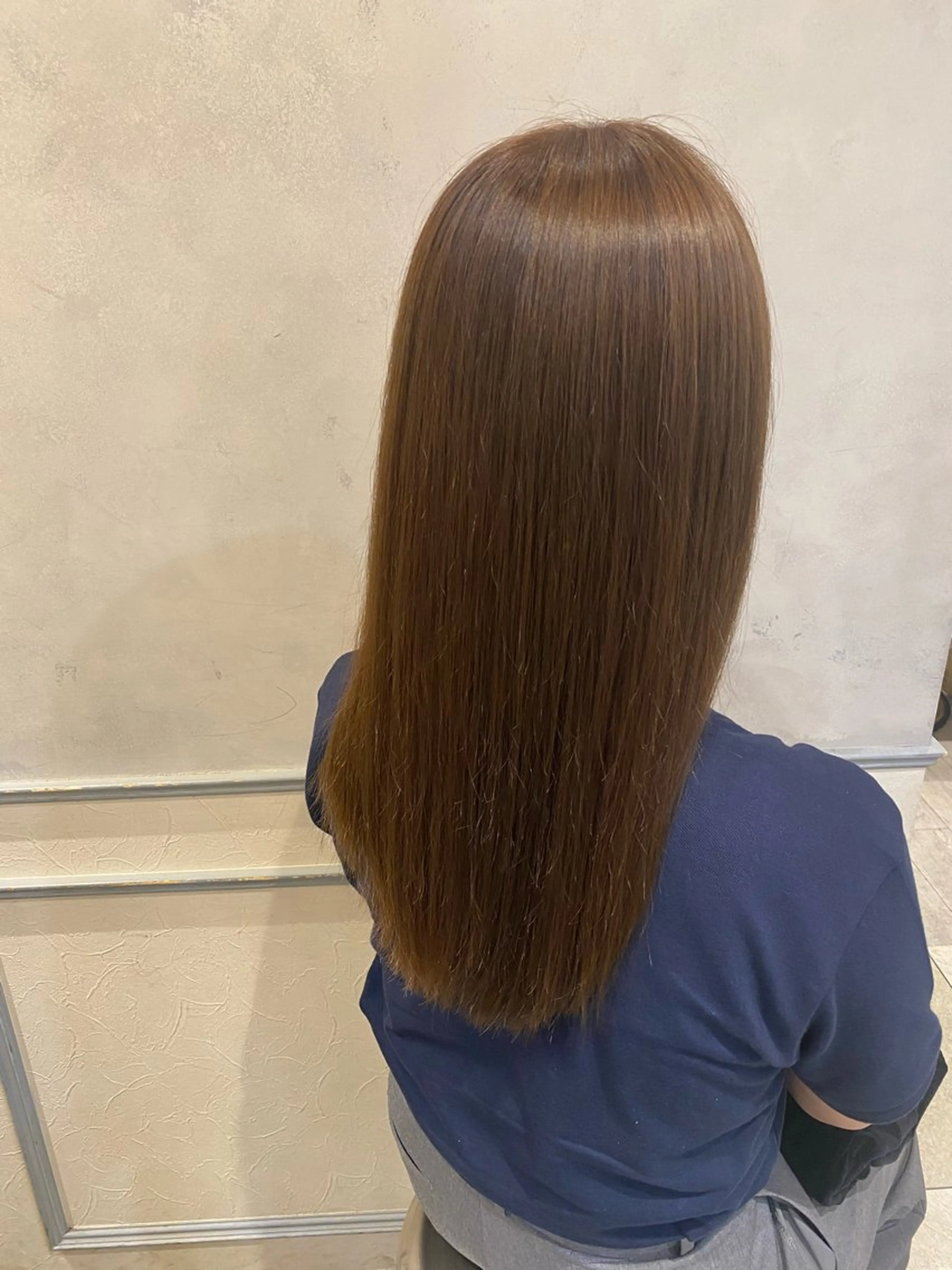 セミロング カラー ベージュカラー 池西 佳穂のヘアスタイル