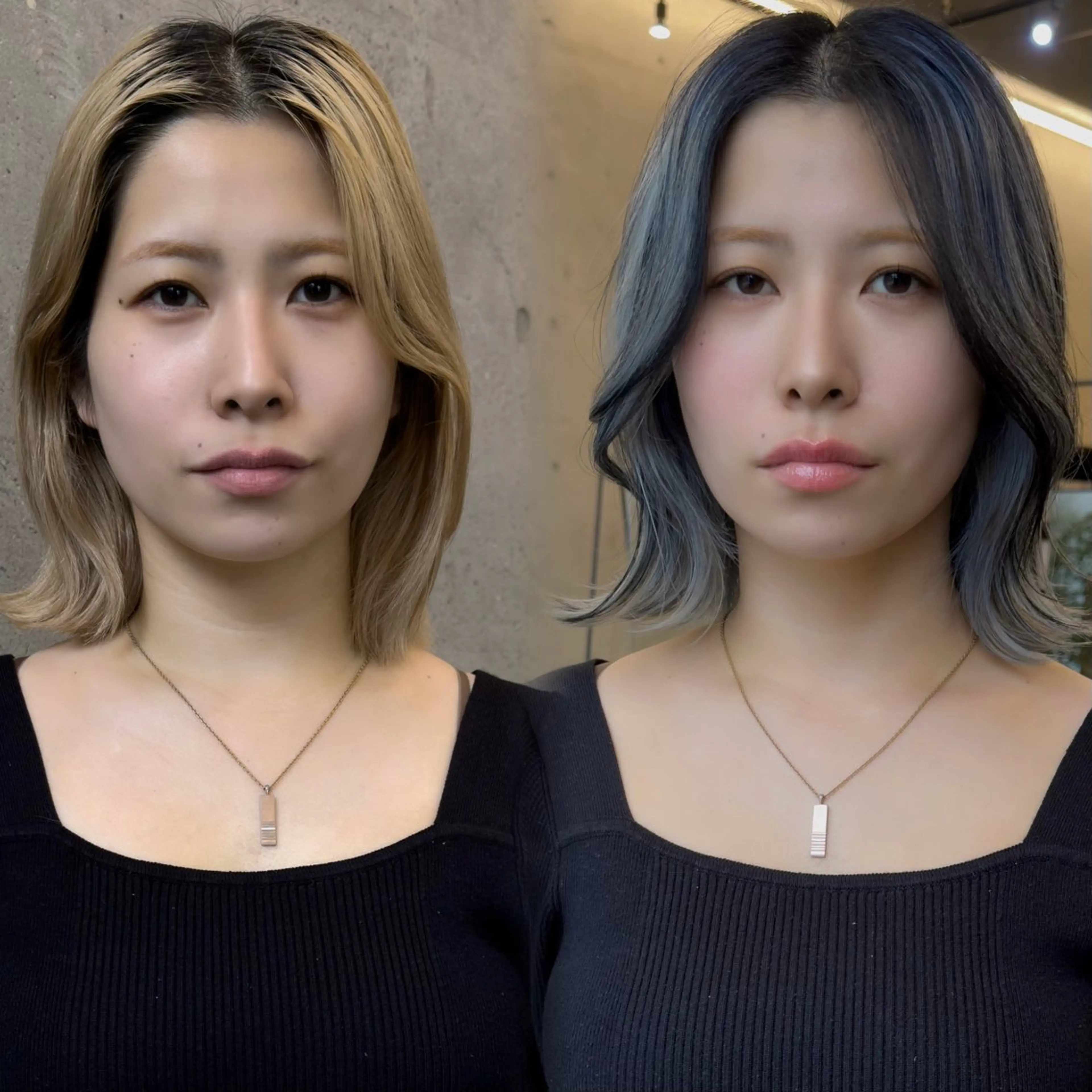 カラー ヘアカラー ウルフ/レイヤー/ ブリーチカラーのヘアスタイル