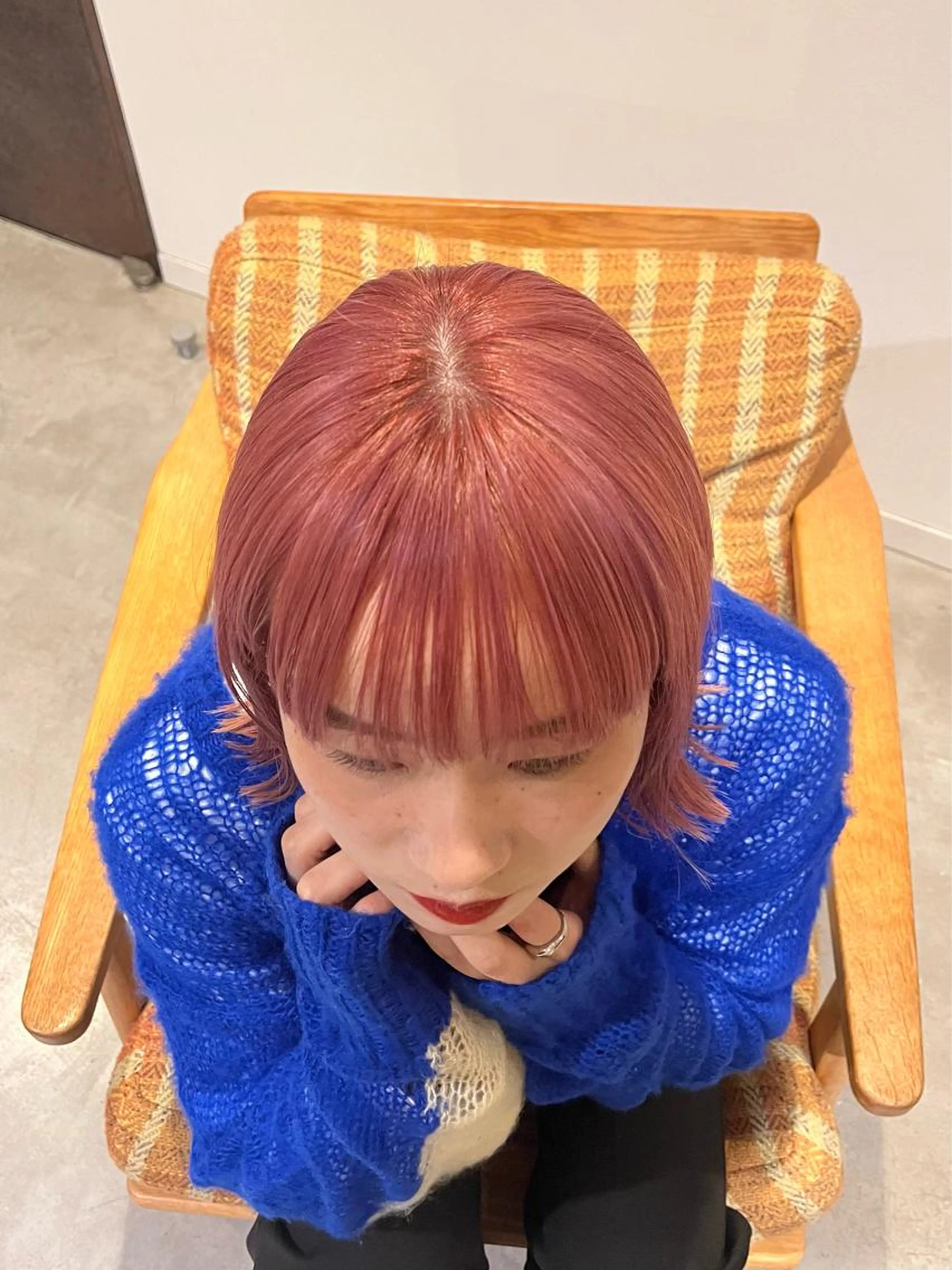 ショートまたはボブに切らせていただける　　　モデル様限定✂︎カット＋ダブルカラー（暖色🍒）の写真