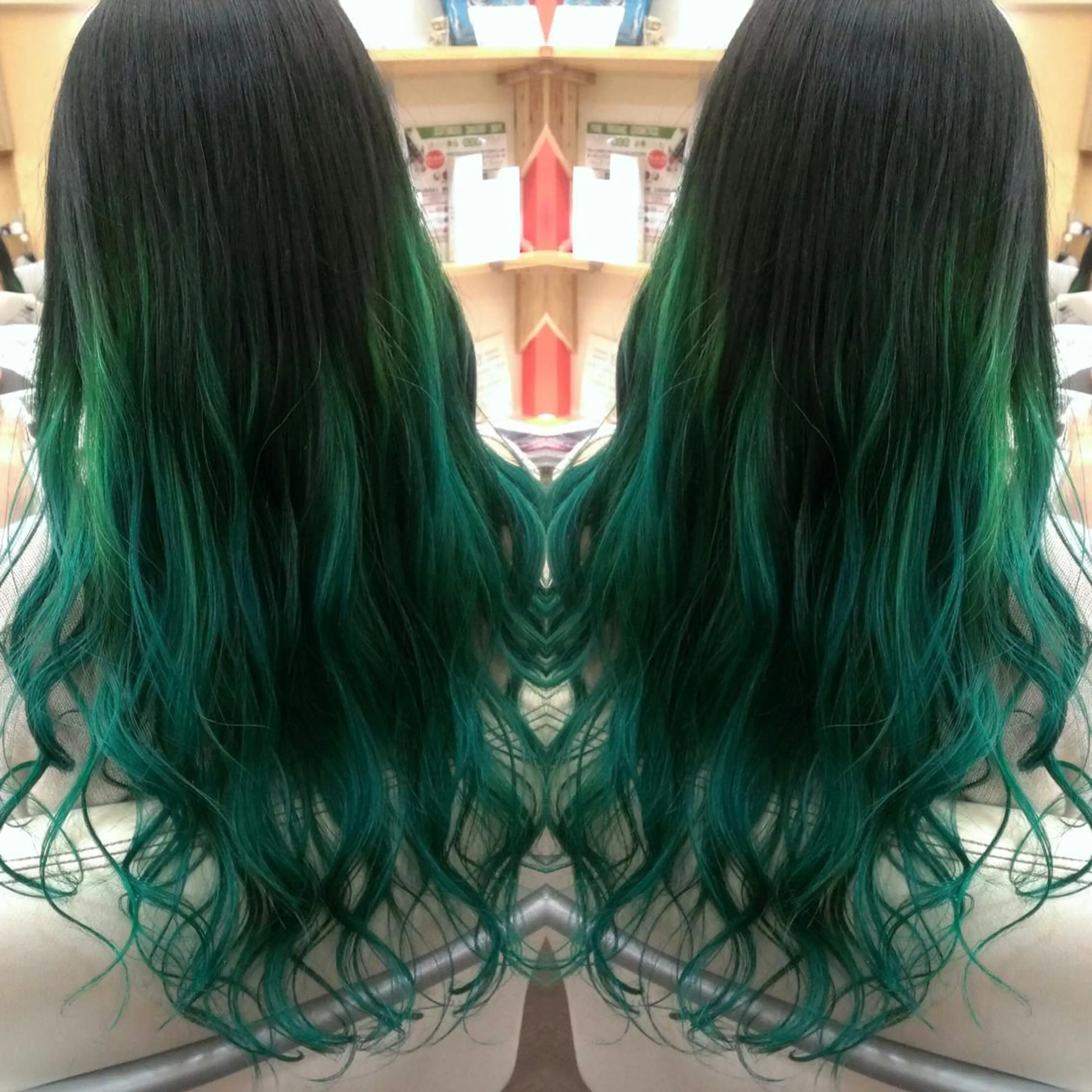 ロング カラー グラデーションカラー ヘアカラー トリートメント 植田 /エクステ /ブリーチ/髪質改善のヘアスタイル