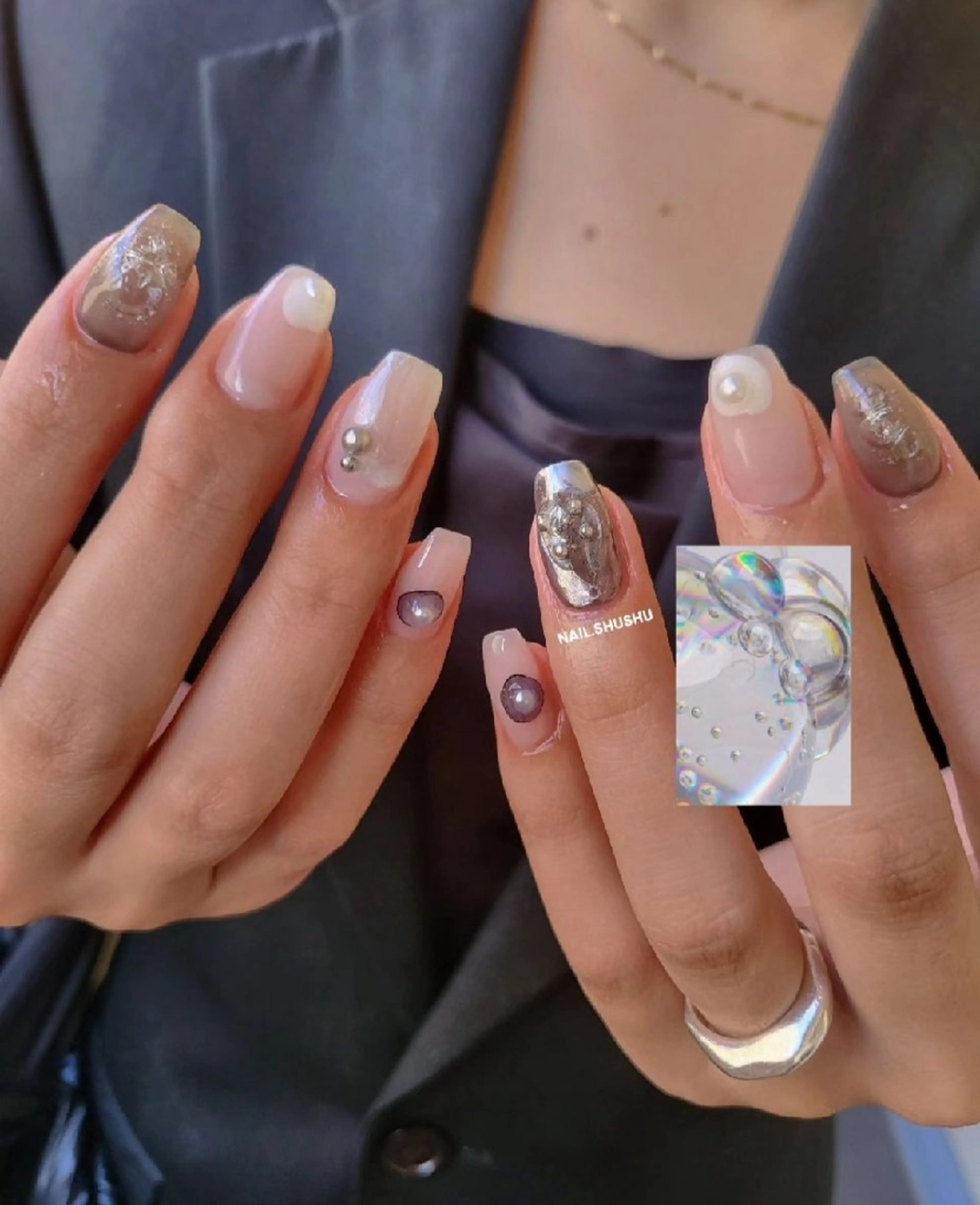 ネイル 3dパーツ/流行り 👧shushu❤️のネイルデザイン