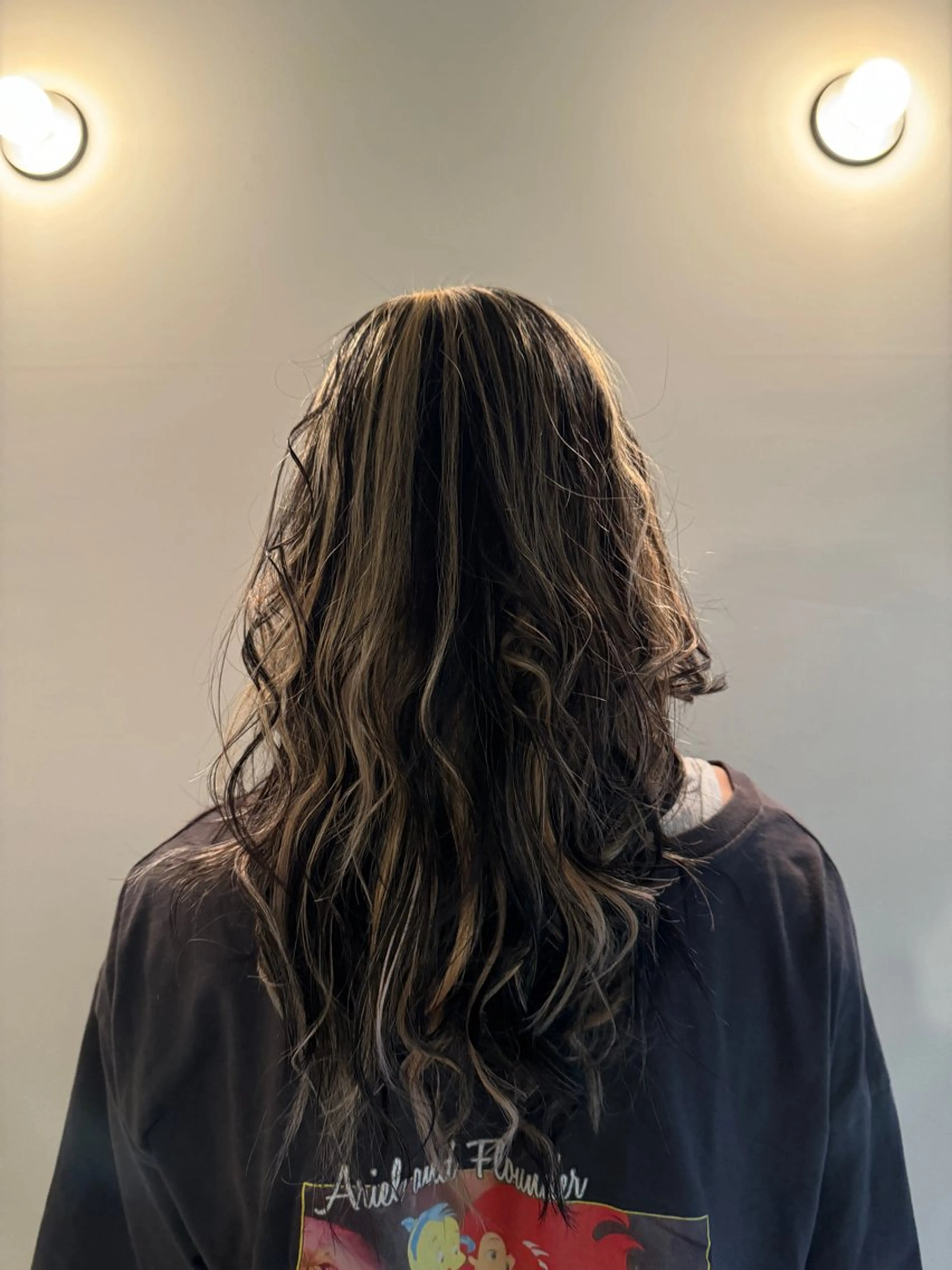 ミディアム カラー パーマ 森田 鴻之介のヘアスタイル