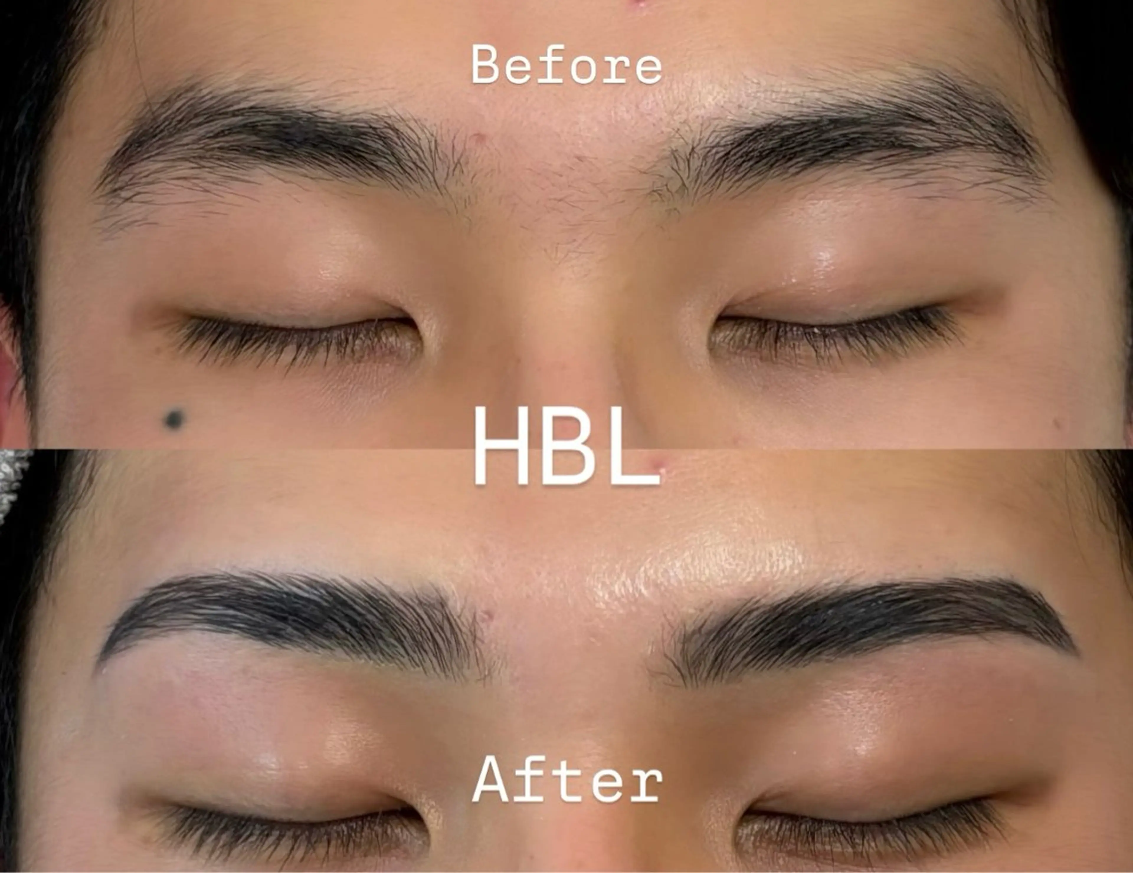 【メンズ】ハリウッドブロウリフト(眉毛流れ矯正、眉Wax、メイク仕上げ✨)似合わせ眉の写真