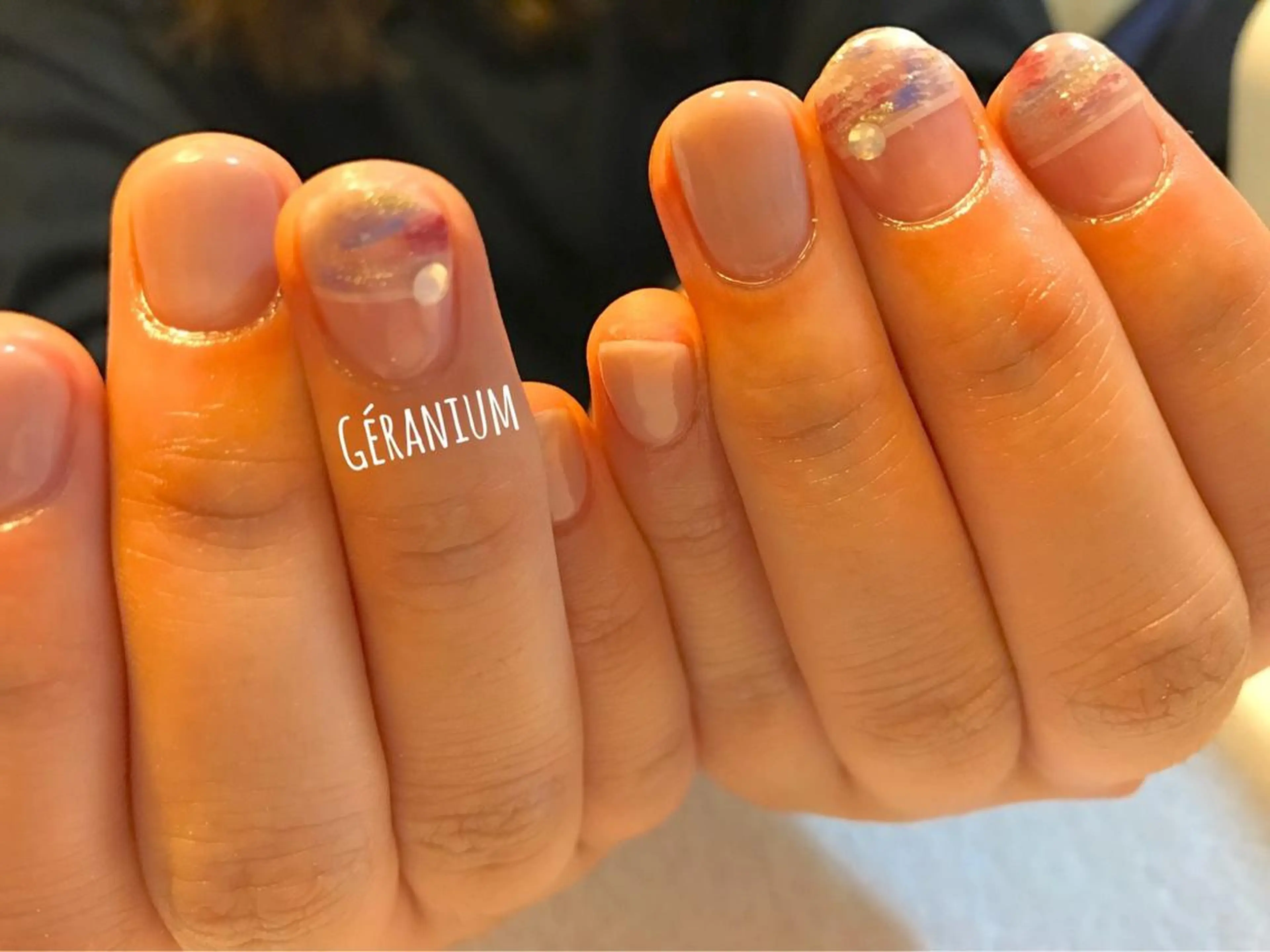 ネイル オフィスネイル GéRanium Harukaのネイルデザイン