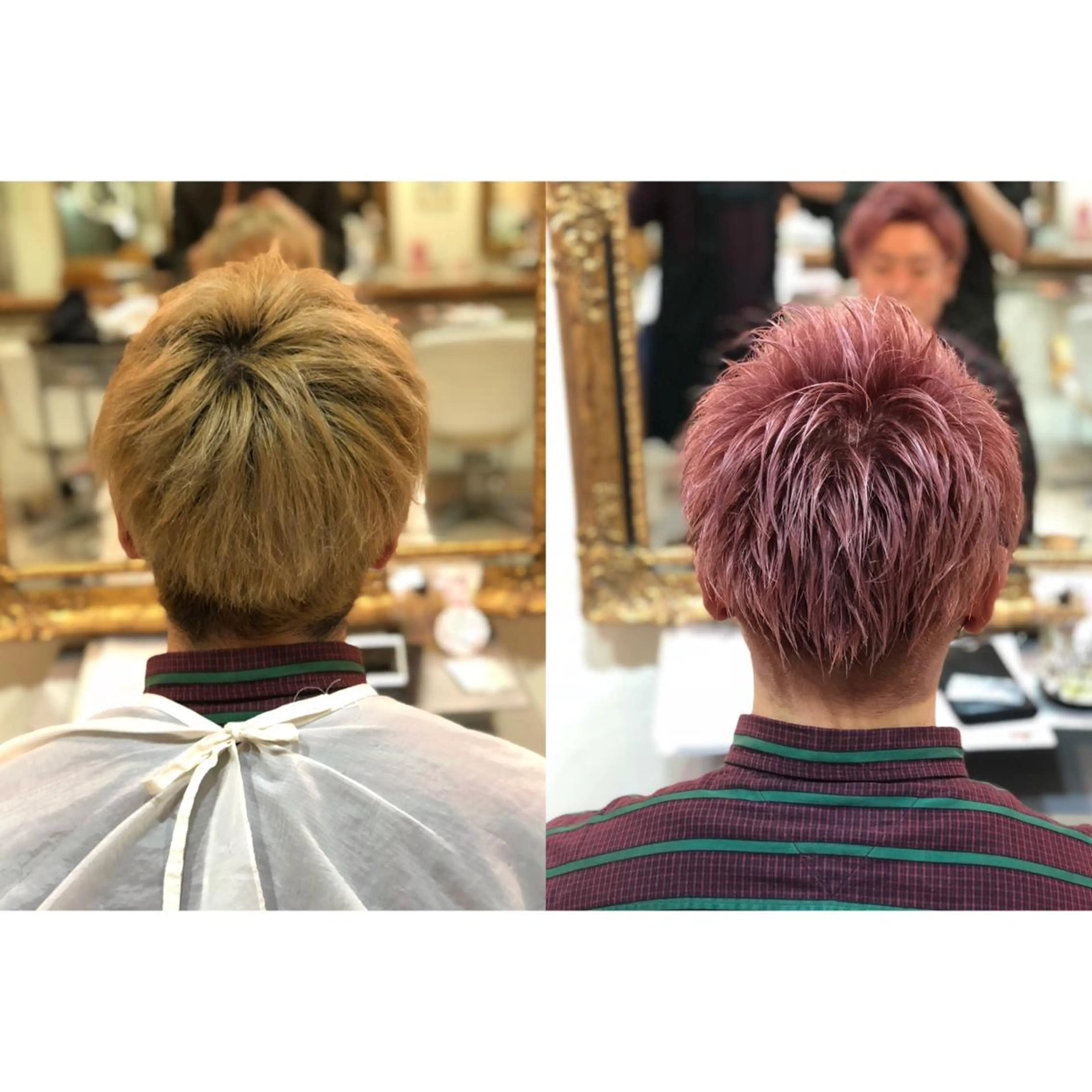 ショート カラー メンズ ヘアカラー ✨デザインカラー✨ ハイトーン　森貴章のヘアスタイル