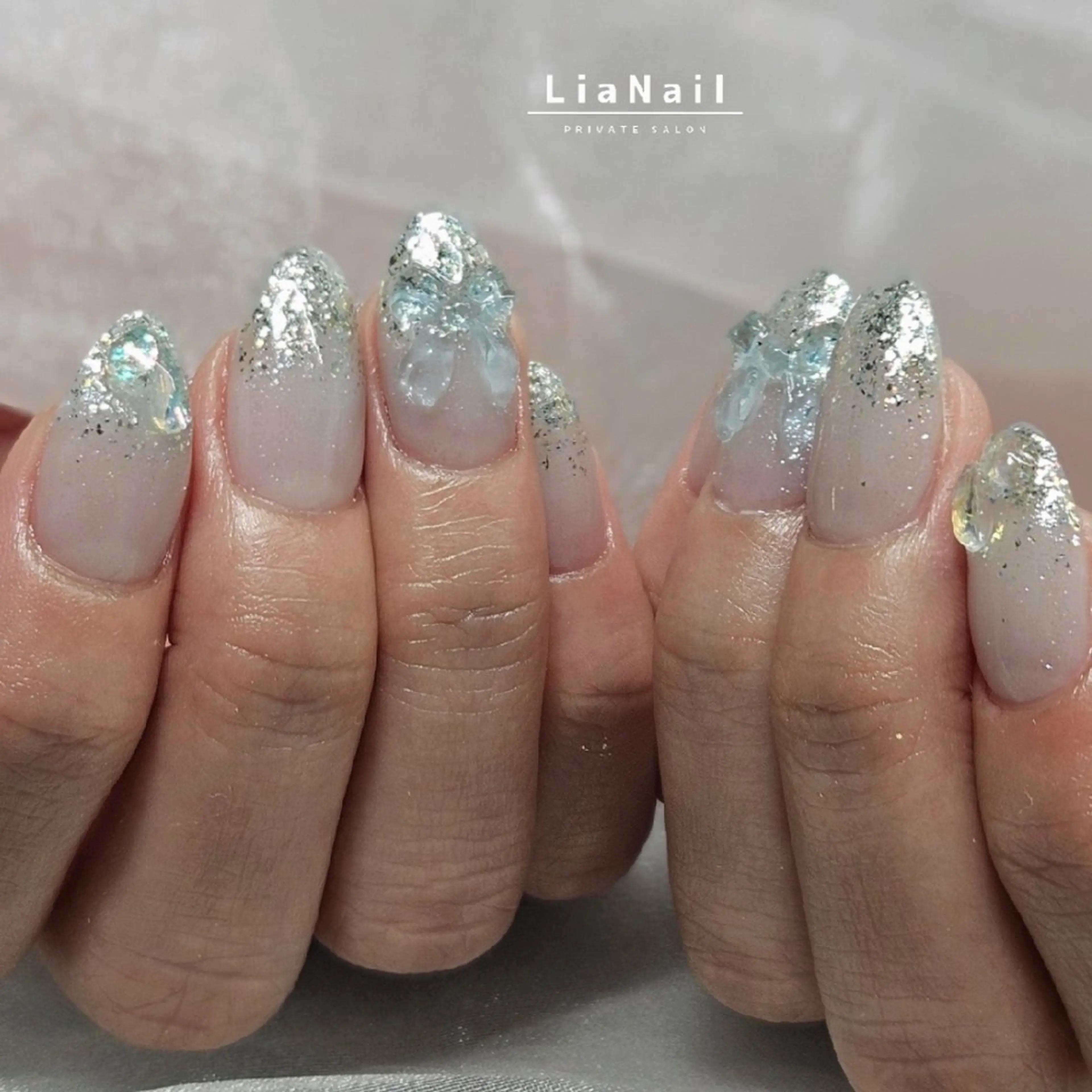 ネイル ラメ(グリッター) ハンドネイル Lia Nailのネイルデザイン